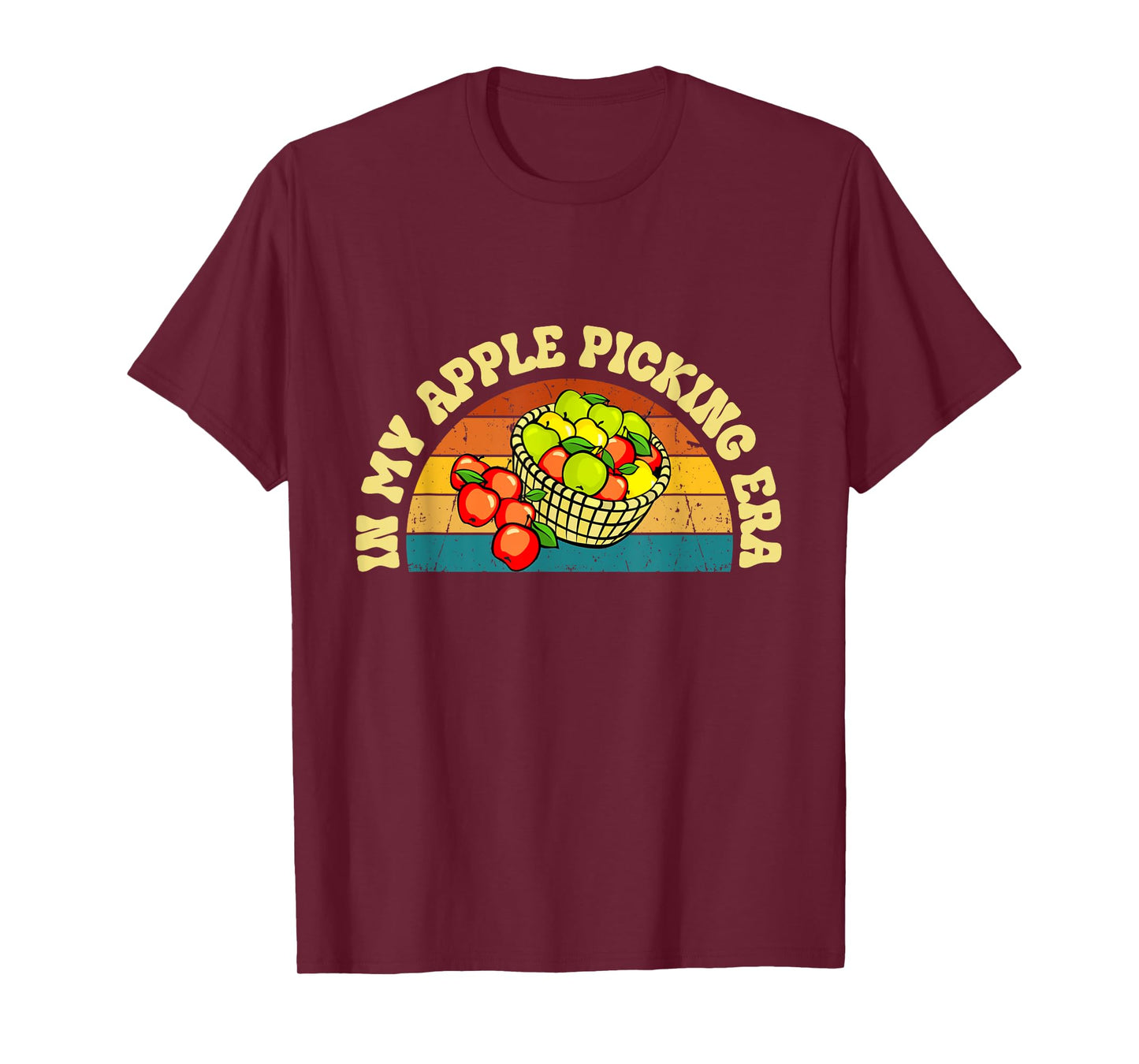 In My Apple Picking Era Apples Harvest Orchard Family Trip T-Shirt