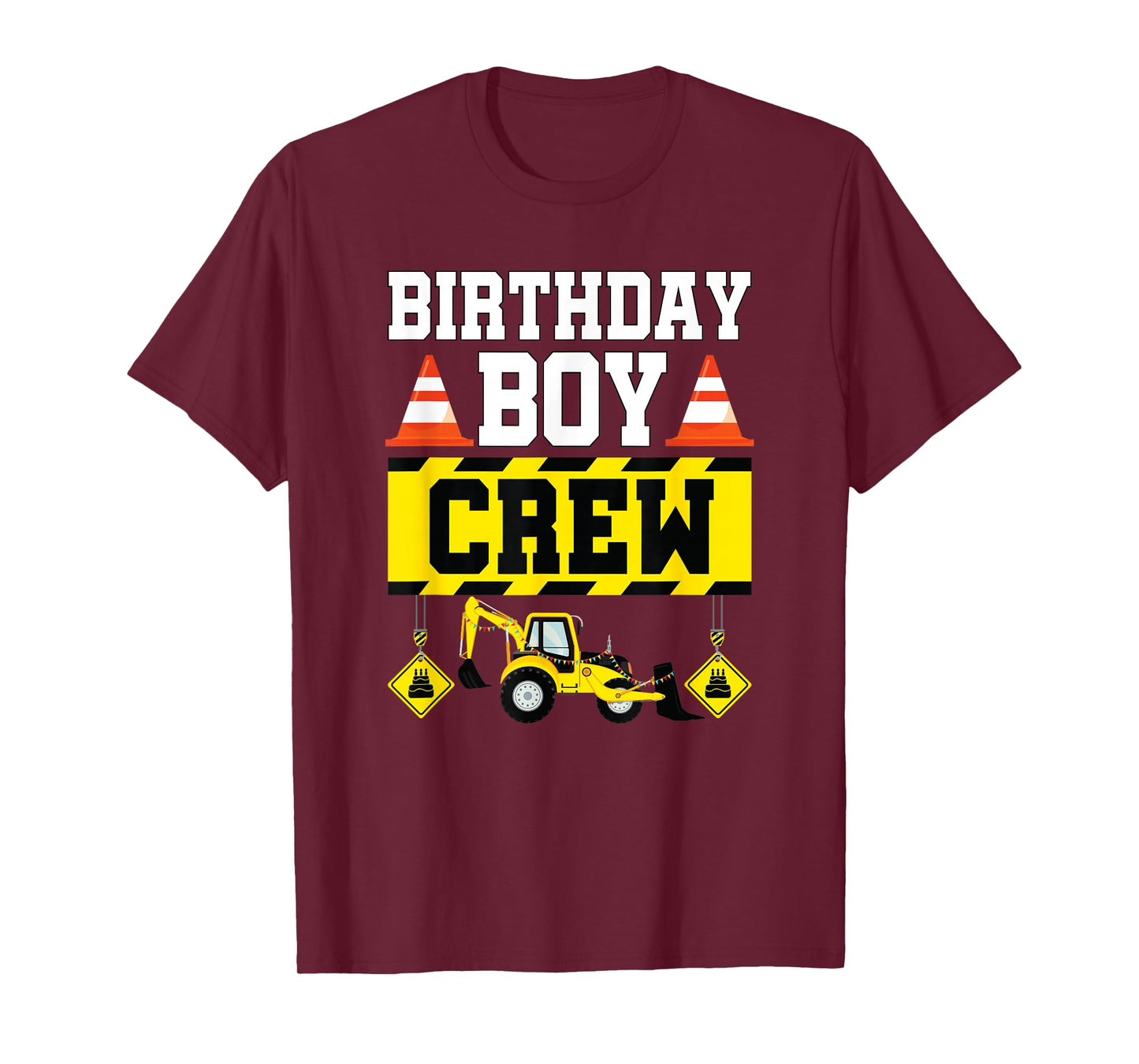 Birthday Boy Crew Shirt For Boys Kids Construction Crew T-Shirt