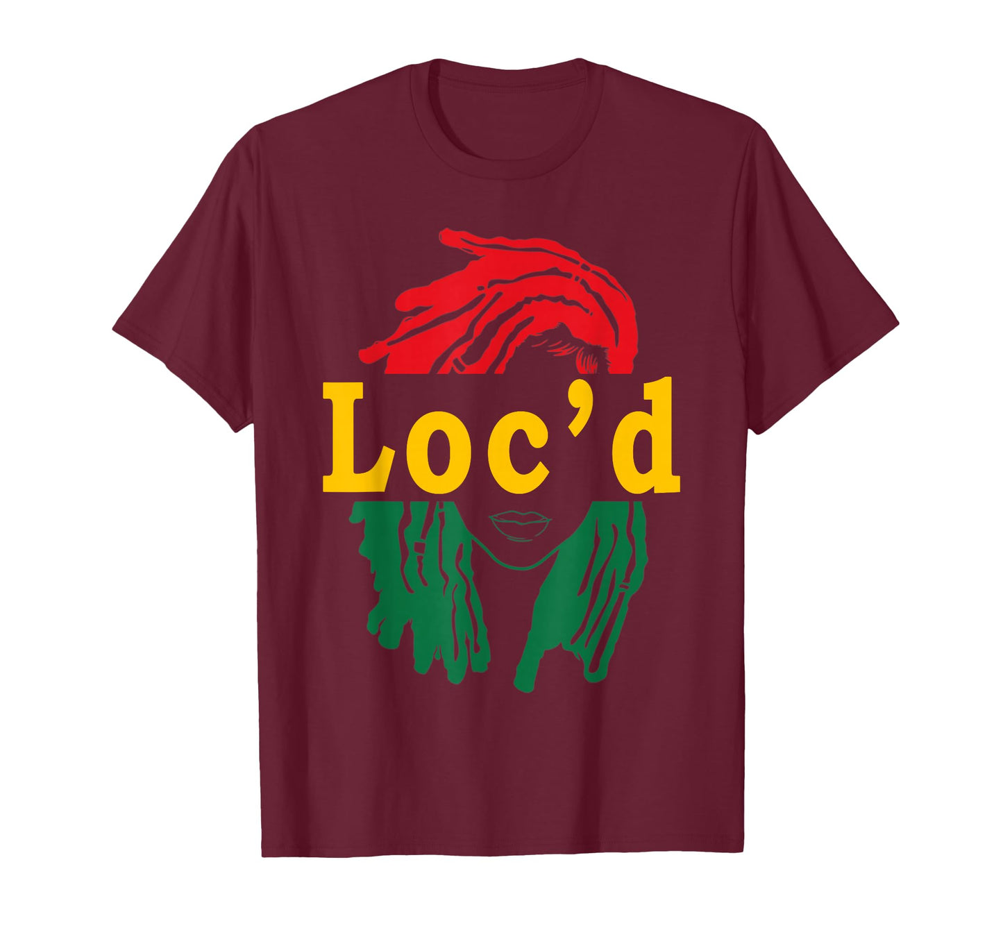 Loc'd Hair Black Woman Melanin Girl Juneteenth T-Shirt
