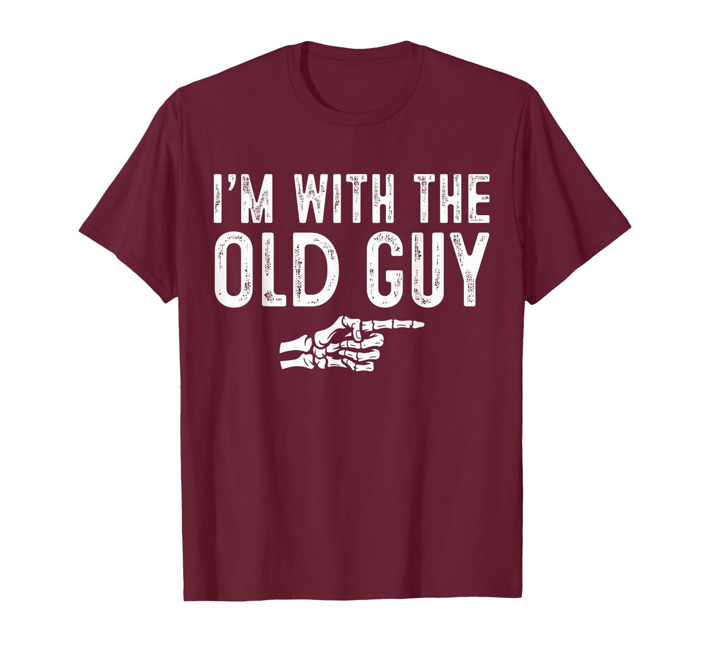 I'm with The Old Guy Easy Costume Halloween Couples Matching T-Shirt