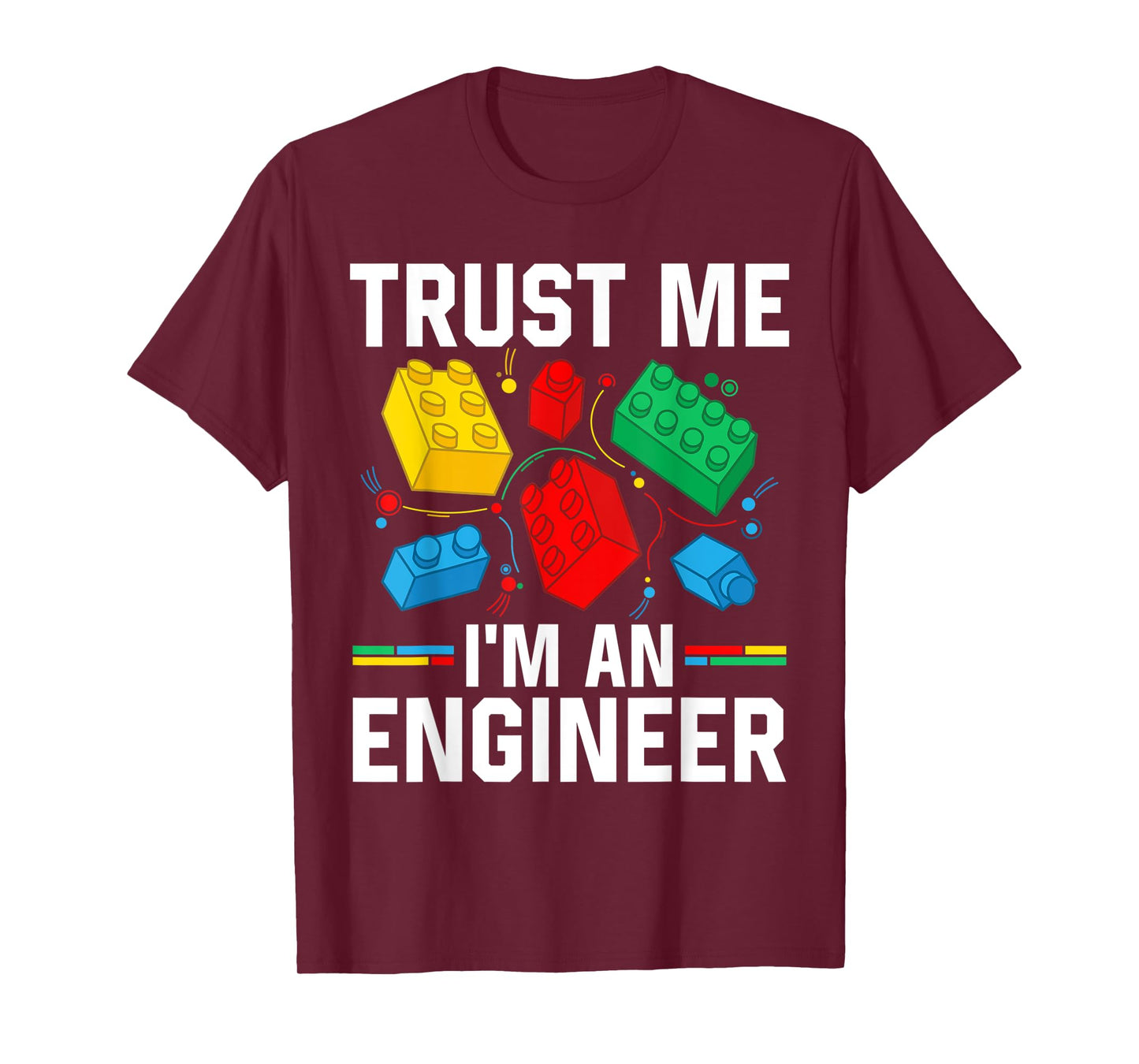 Engineer Children Kids Toy Big Building Blocks Brick Builder T-Shirt