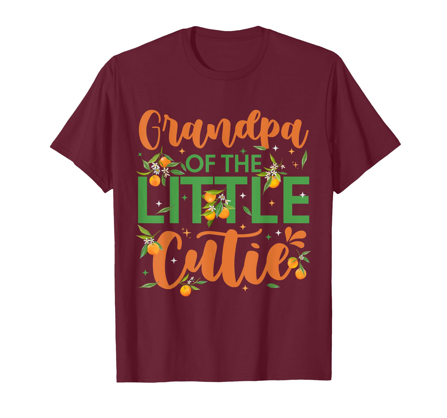 Grandpa Of The Little Cutie 1st Birthday Clementine Themed T-Shirt