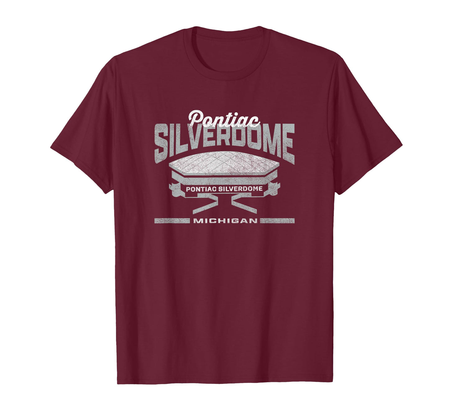 Pontiac MI Silverdome Retro Football Vintage Stadium Detroit T-Shirt
