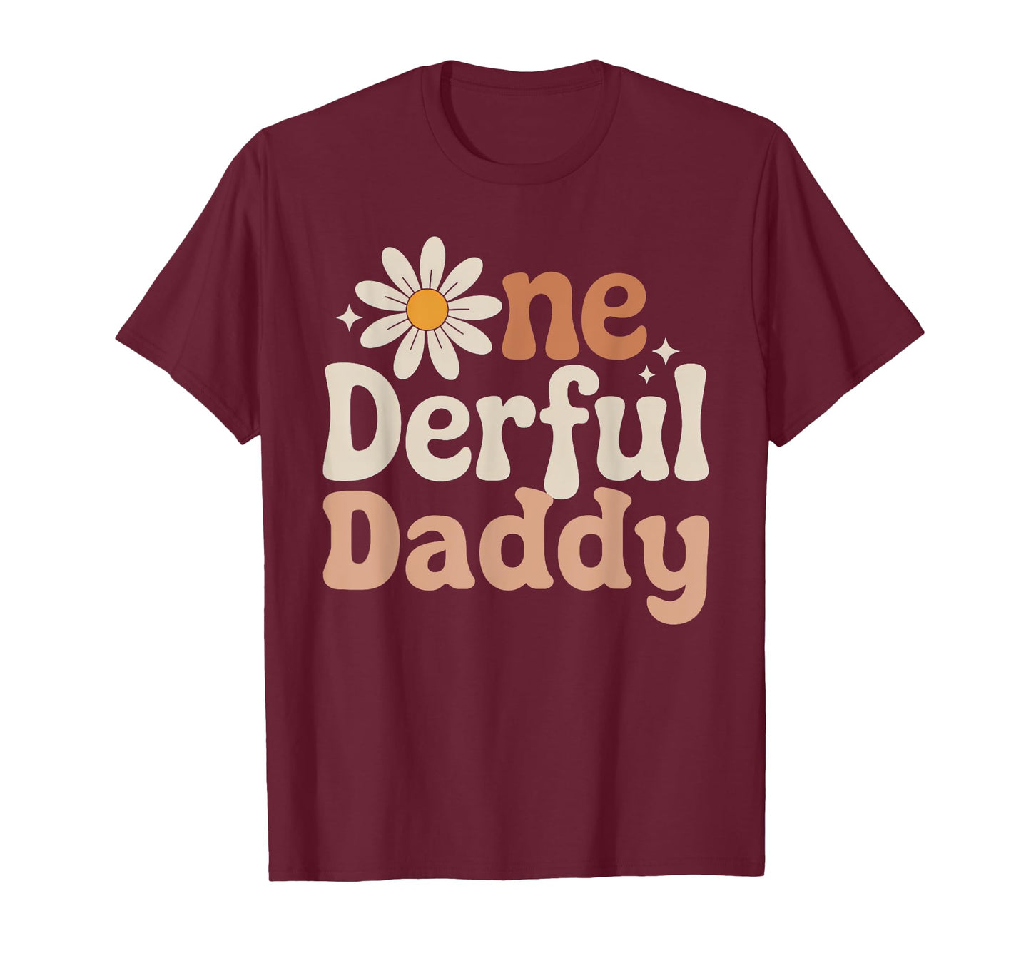 One derful Daddy Wild One Daisy First Birthday Family Party T-Shirt