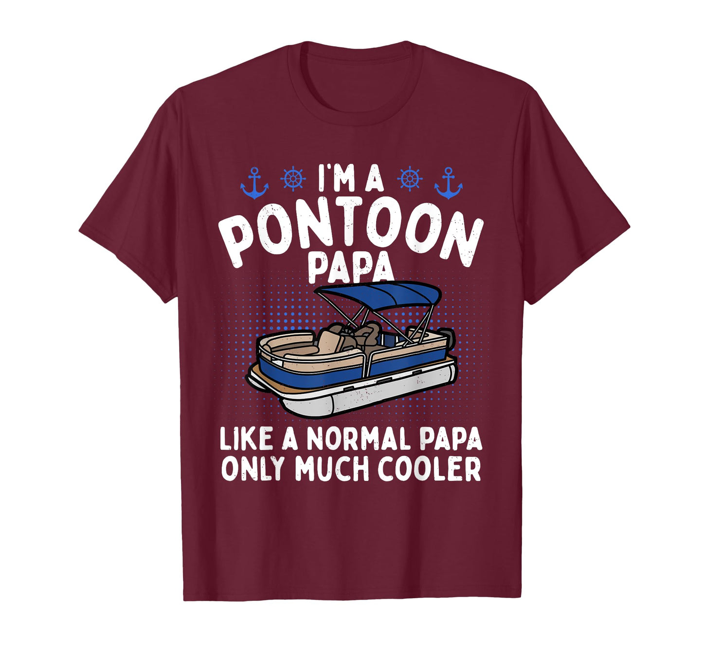 Cool Pontoon Boat Grandpa Men Pontoon Boat Lovers T-Shirt