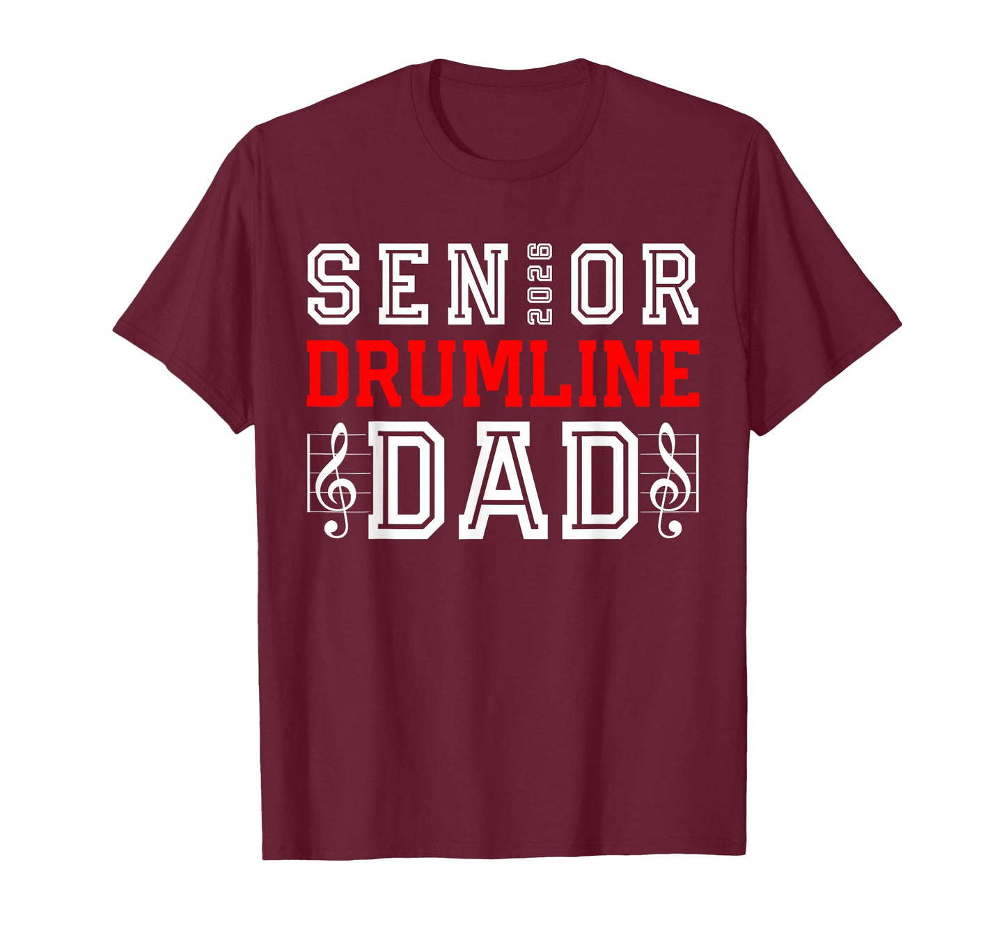Senior Drumline Dad 2026 Class 26 Marching Band Graduation T-Shirt