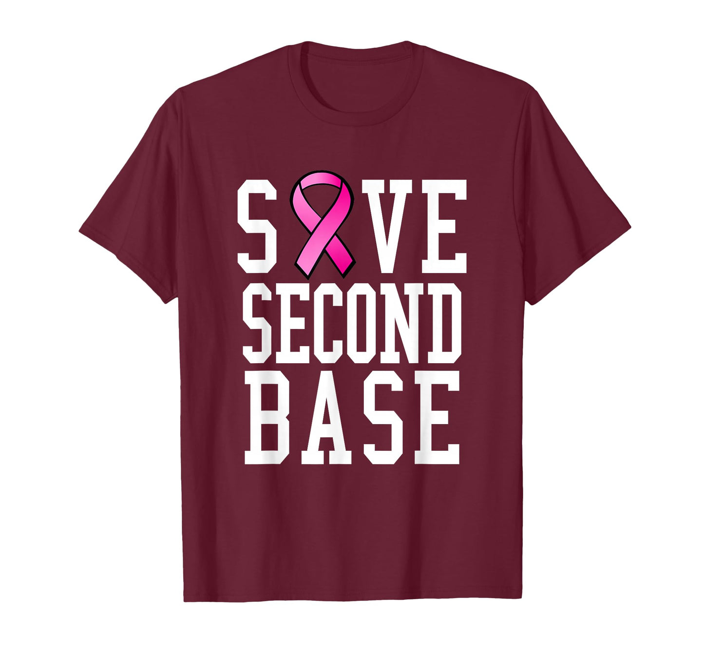 Save Second Base Shirt Breast Cancer Tshirt for Women T-Shirt