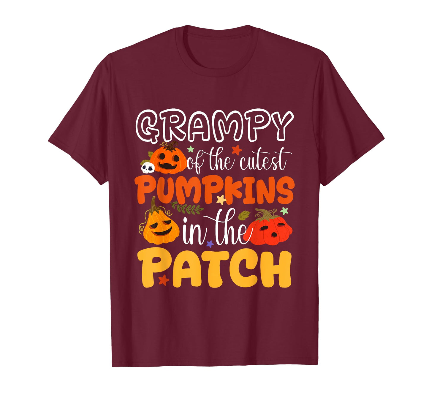Grampy Of The Cutest Pumpkins In The Patch Halloween Pumpkin T-Shirt