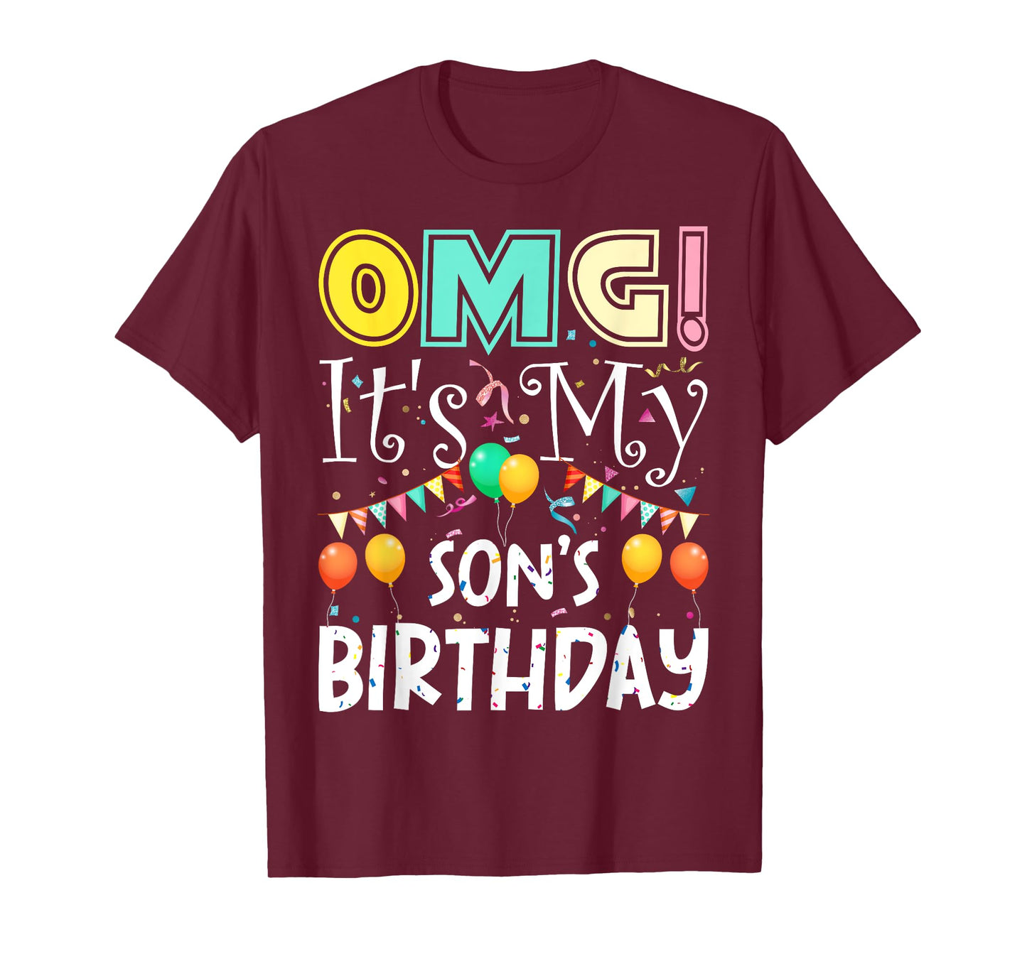 OMG! It's My Son's Birthday Cool Party T-Shirt