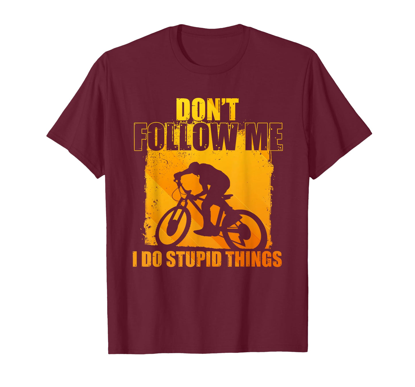 Funny Mountain Biking Art For Men Women Cycling Downhill MTB T-Shirt