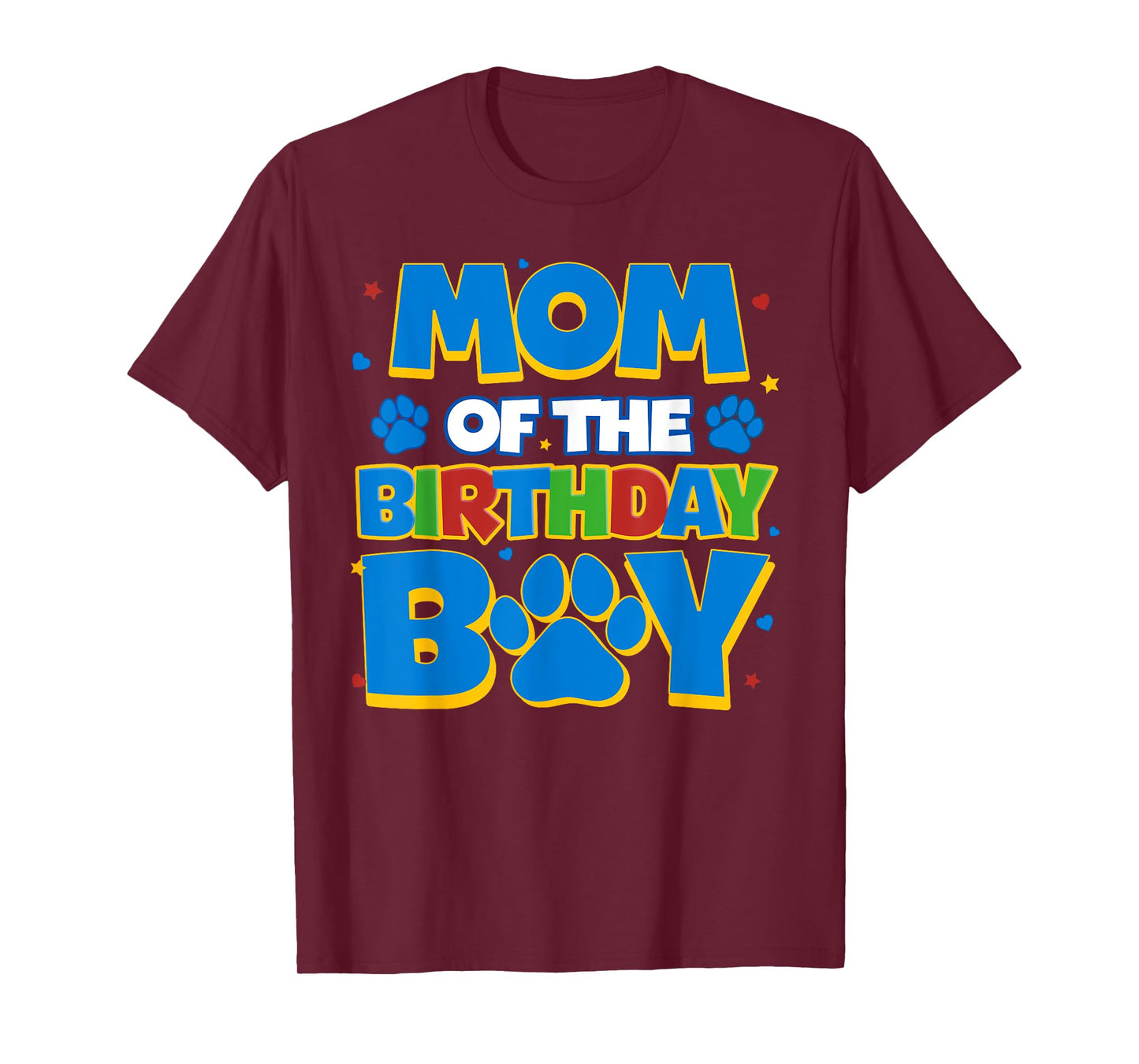 Funny Family Matching Party Shirt Mom Of The Birthday Boy T-Shirt
