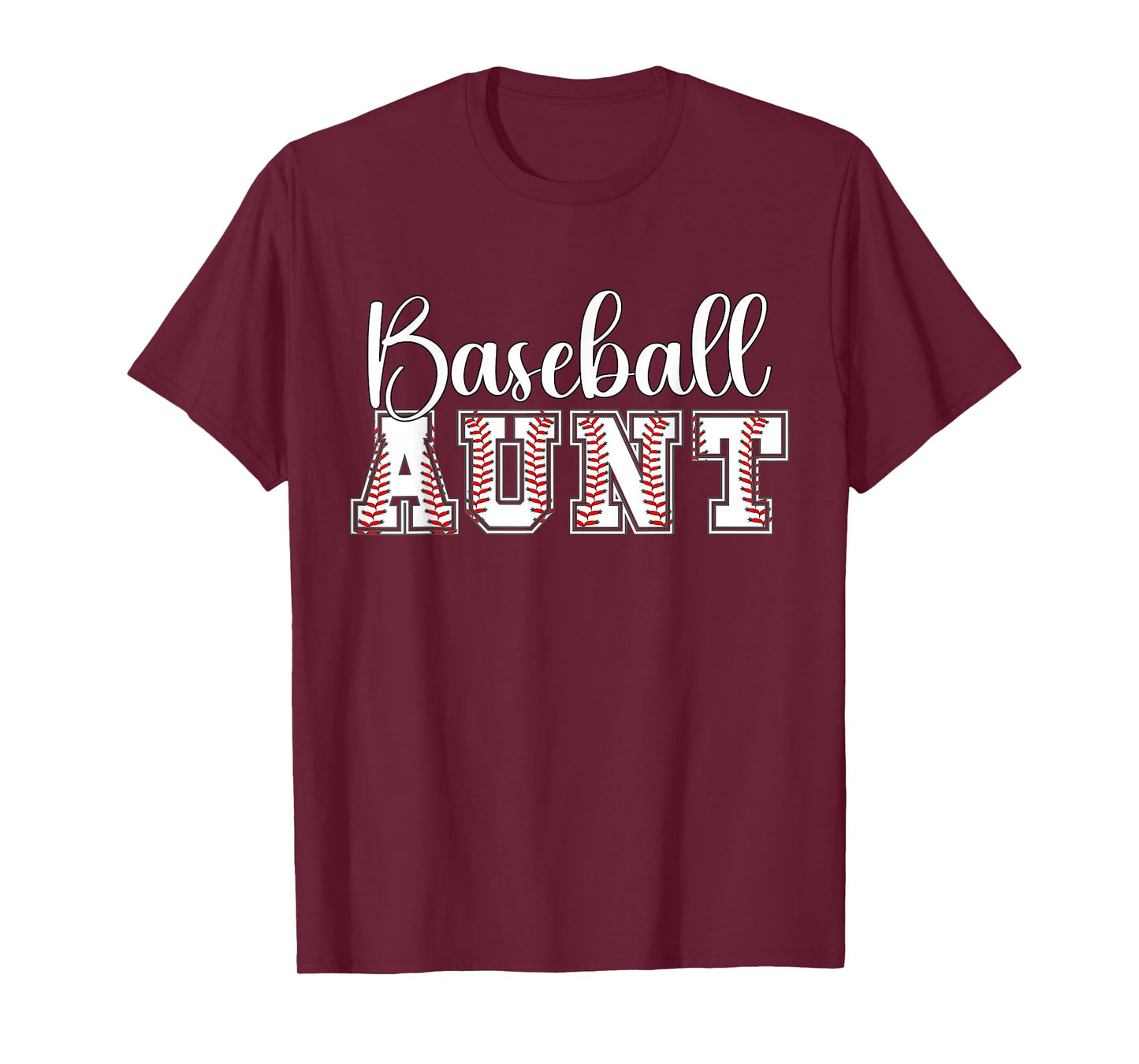 Baseball Aunt Of A Baseball Player Aunt Baseball Auntie T-Shirt