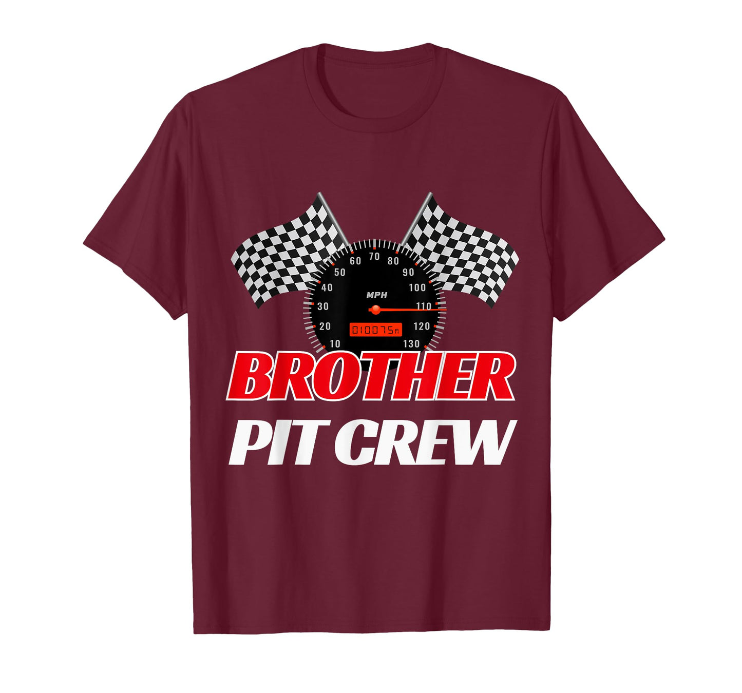 Brother Pit Crew Race Car Birthday Party Racing T-Shirt