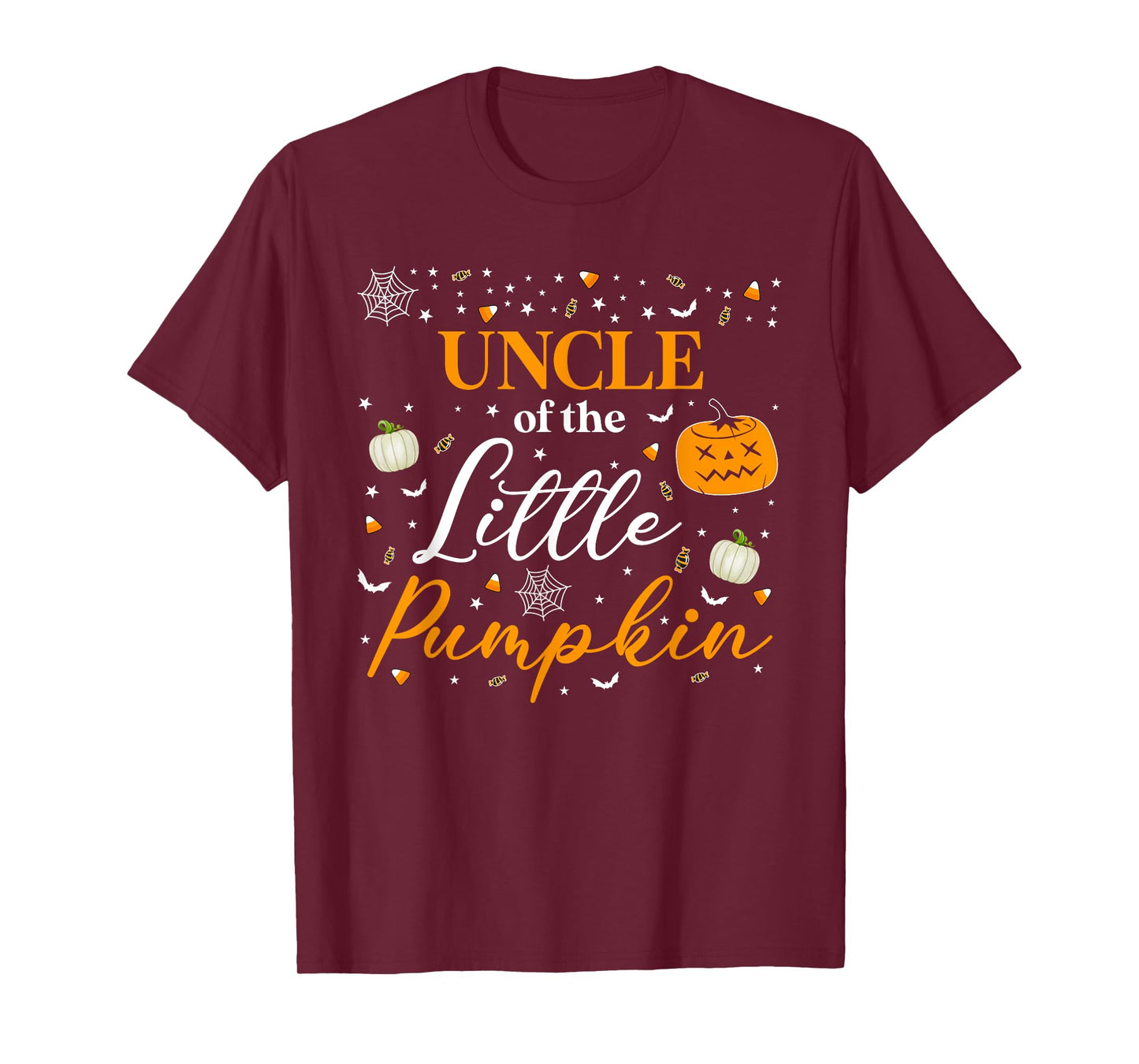 Uncle Of The Little Pumpkin Family Matching Halloween T-Shirt