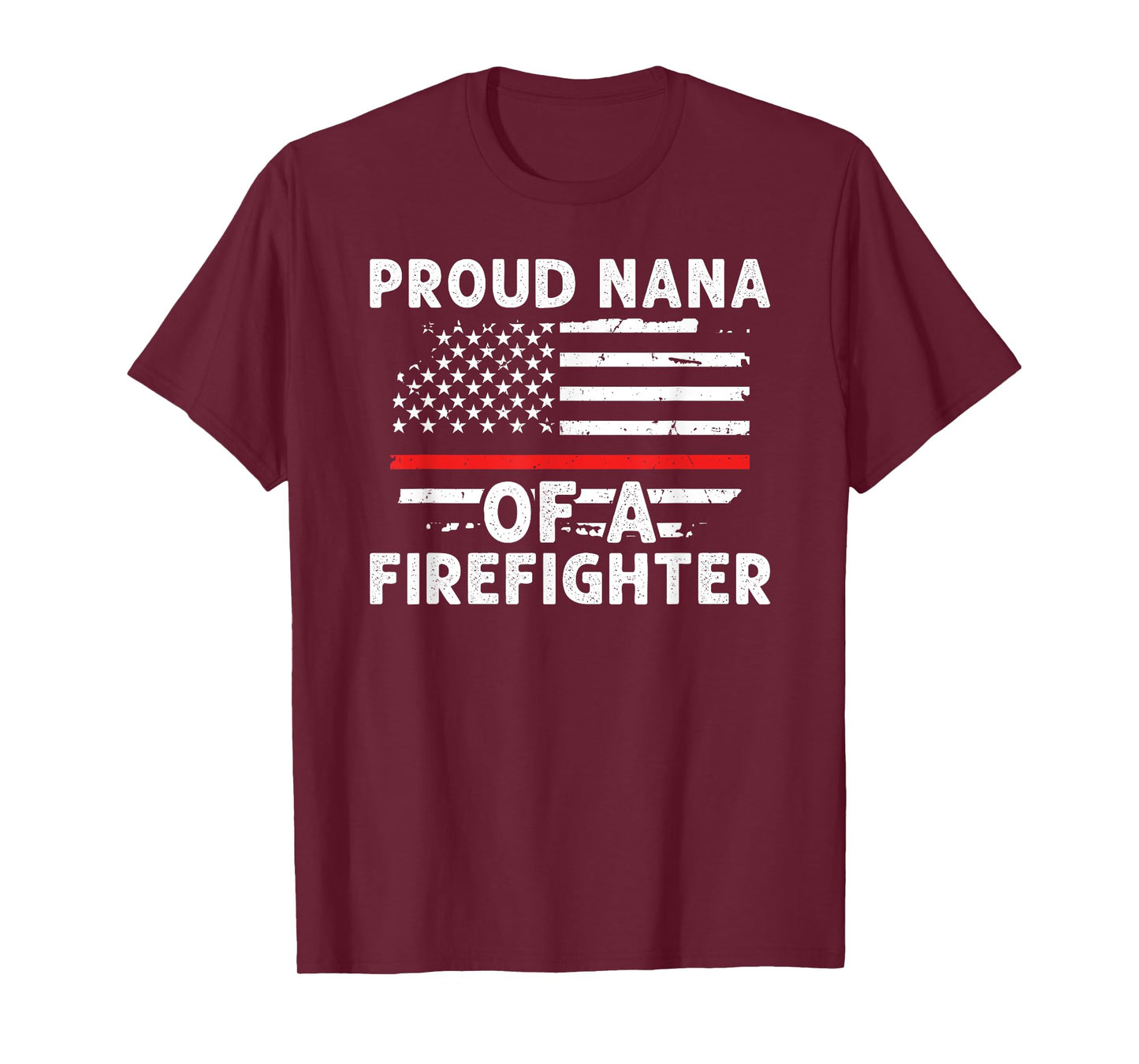 Proud Nana Of A Firefighter Nana Grandma Fireman Nana T-Shirt