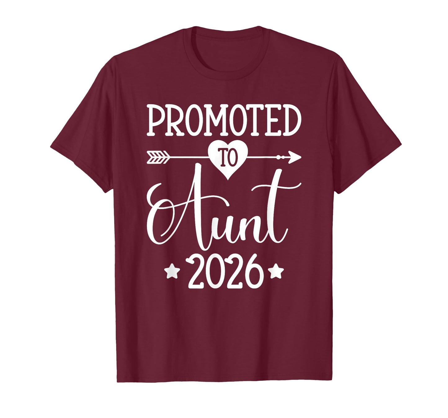 Promoted To Aunt 2026 Auntie Pregnancy Announcement T-Shirt