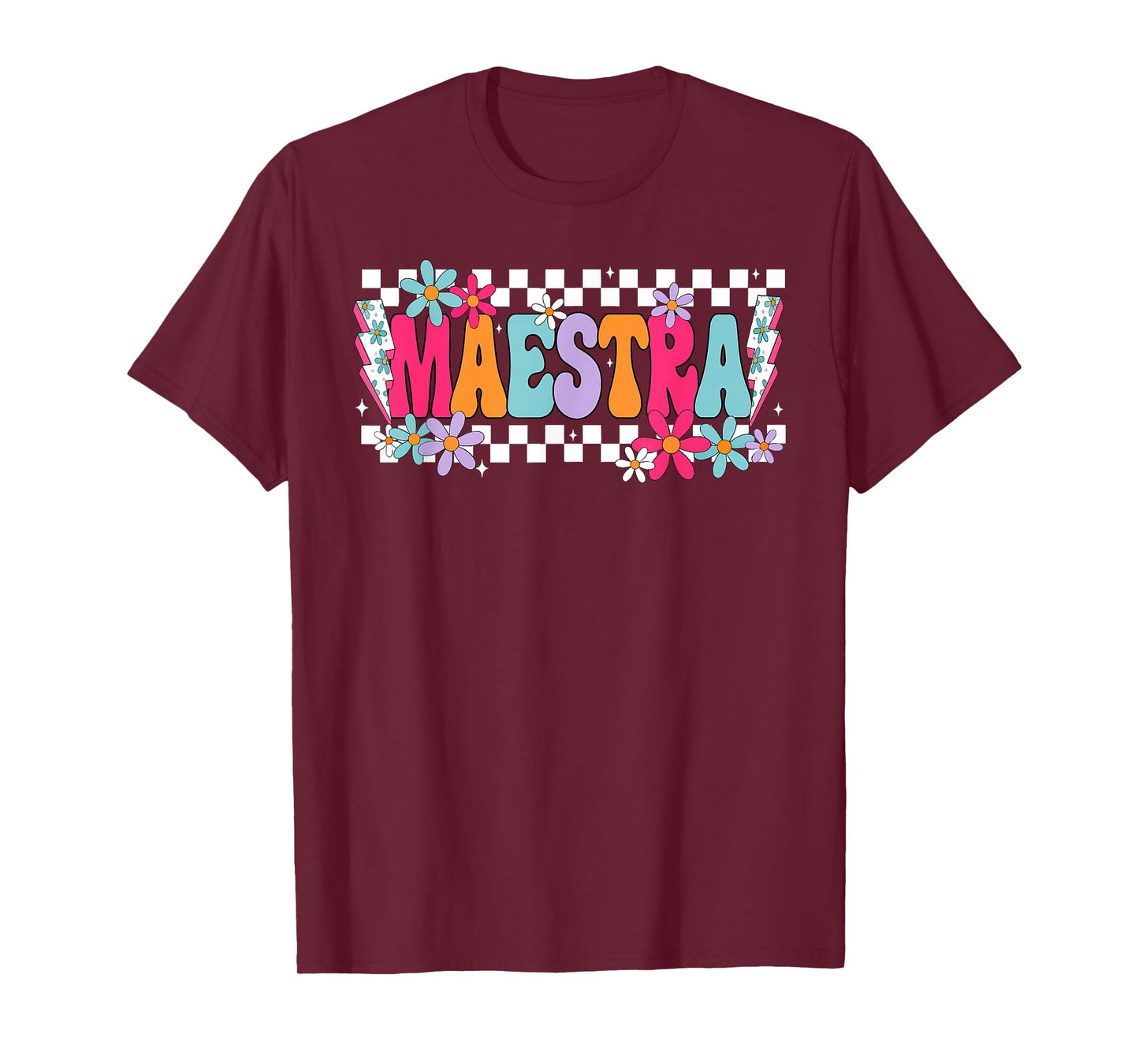 Maestra Teacher Spanish Back To School First Day Of School T-Shirt
