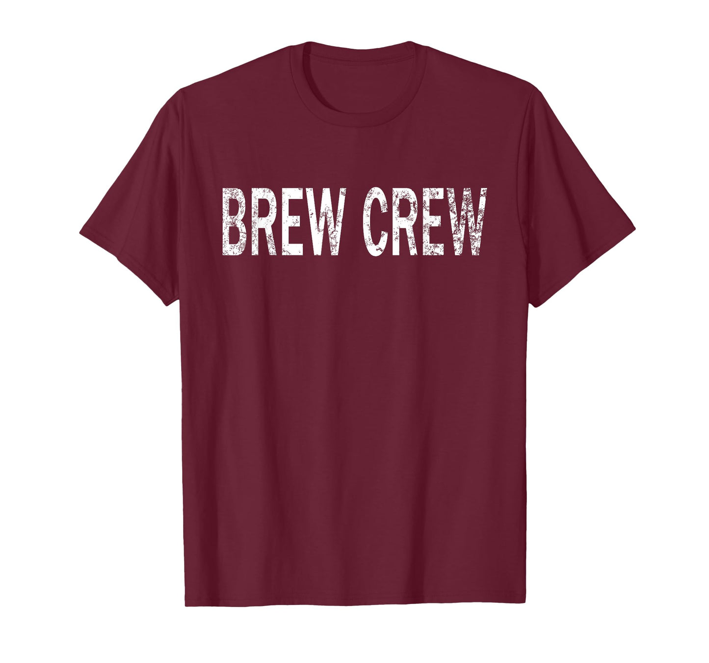 Vintage Brew Crew Distressed Coffee Enthusiast T-Shirt