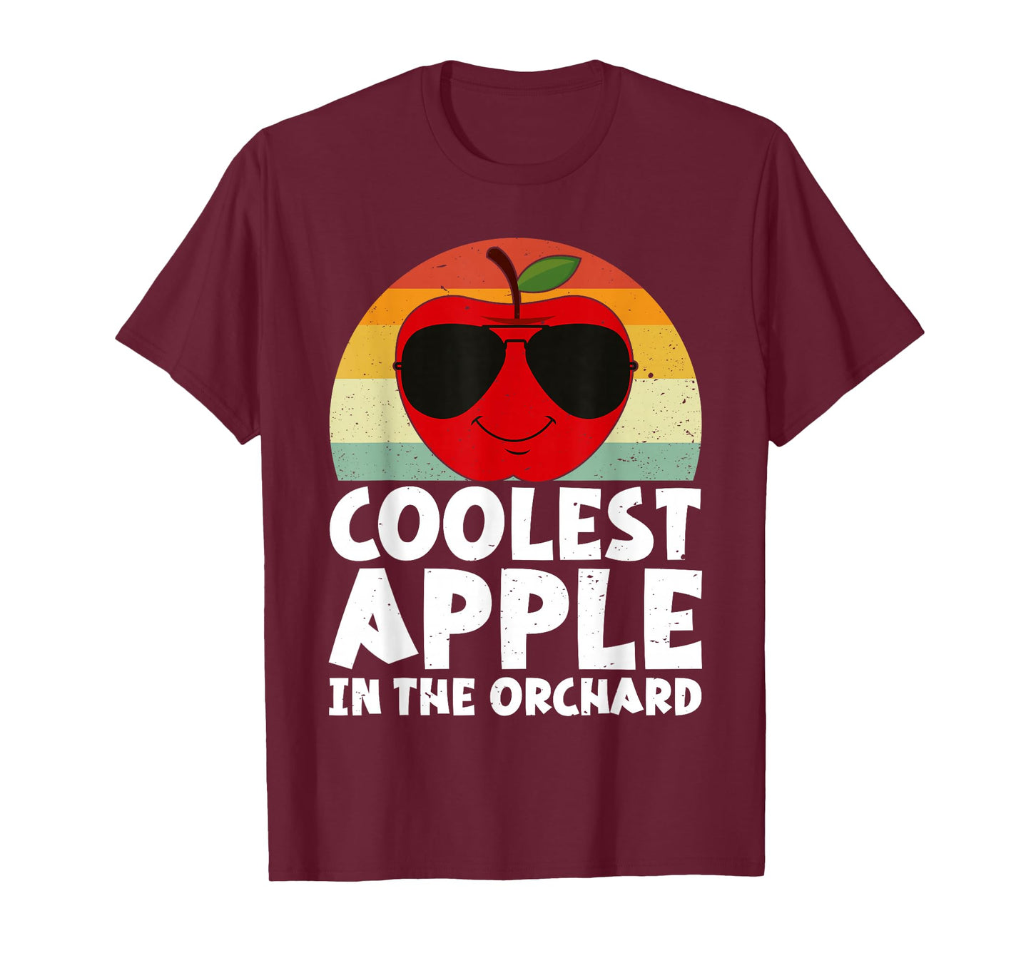 Retro Coolest Apple in the Orchard | Apple Picking Season T-Shirt