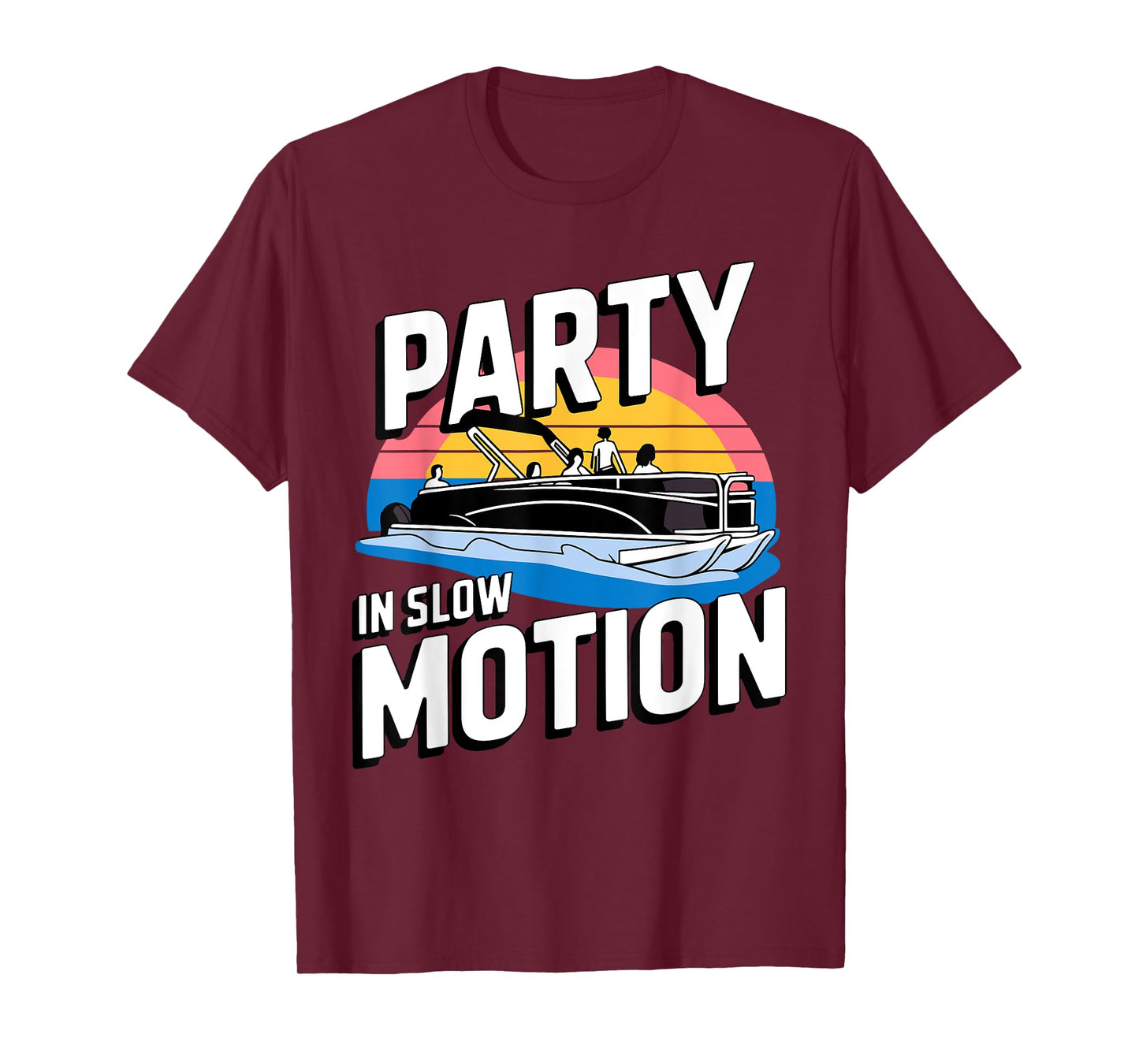 Funny Pontoon Captain Art For Men Women Pontoon Boat Owner T-Shirt