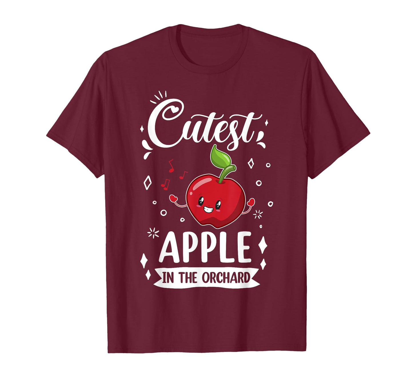 Funny Cutest Apple In The Orchard Apple Picking Kids T-Shirt