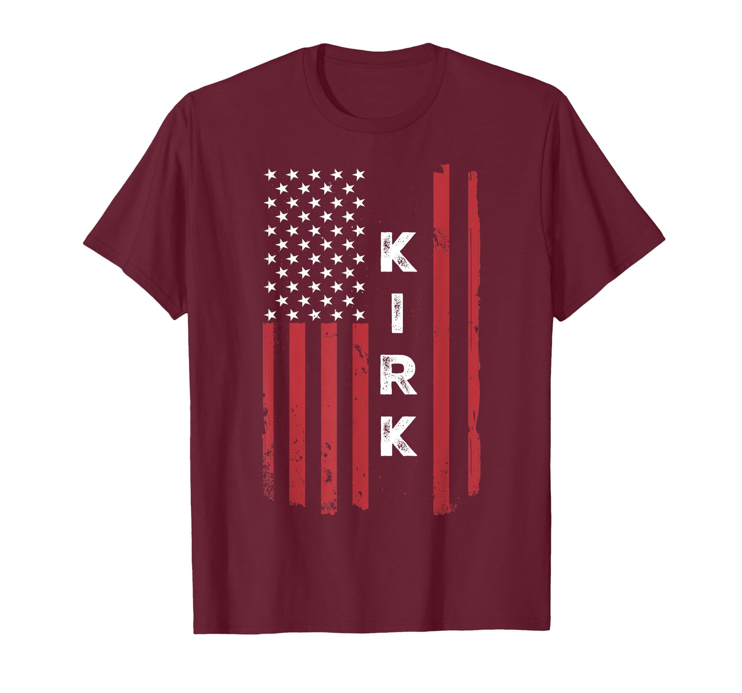 Kirk USA Flag American Flag Patriotic Kids Men T-Shirt