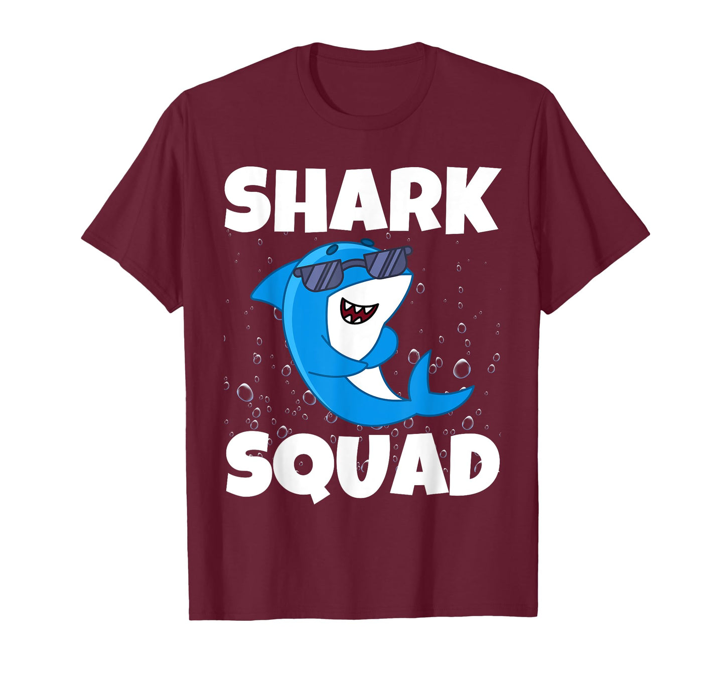 Shark Squad Birthday Boy Girl Family Matching Bday Party Tee T-Shirt