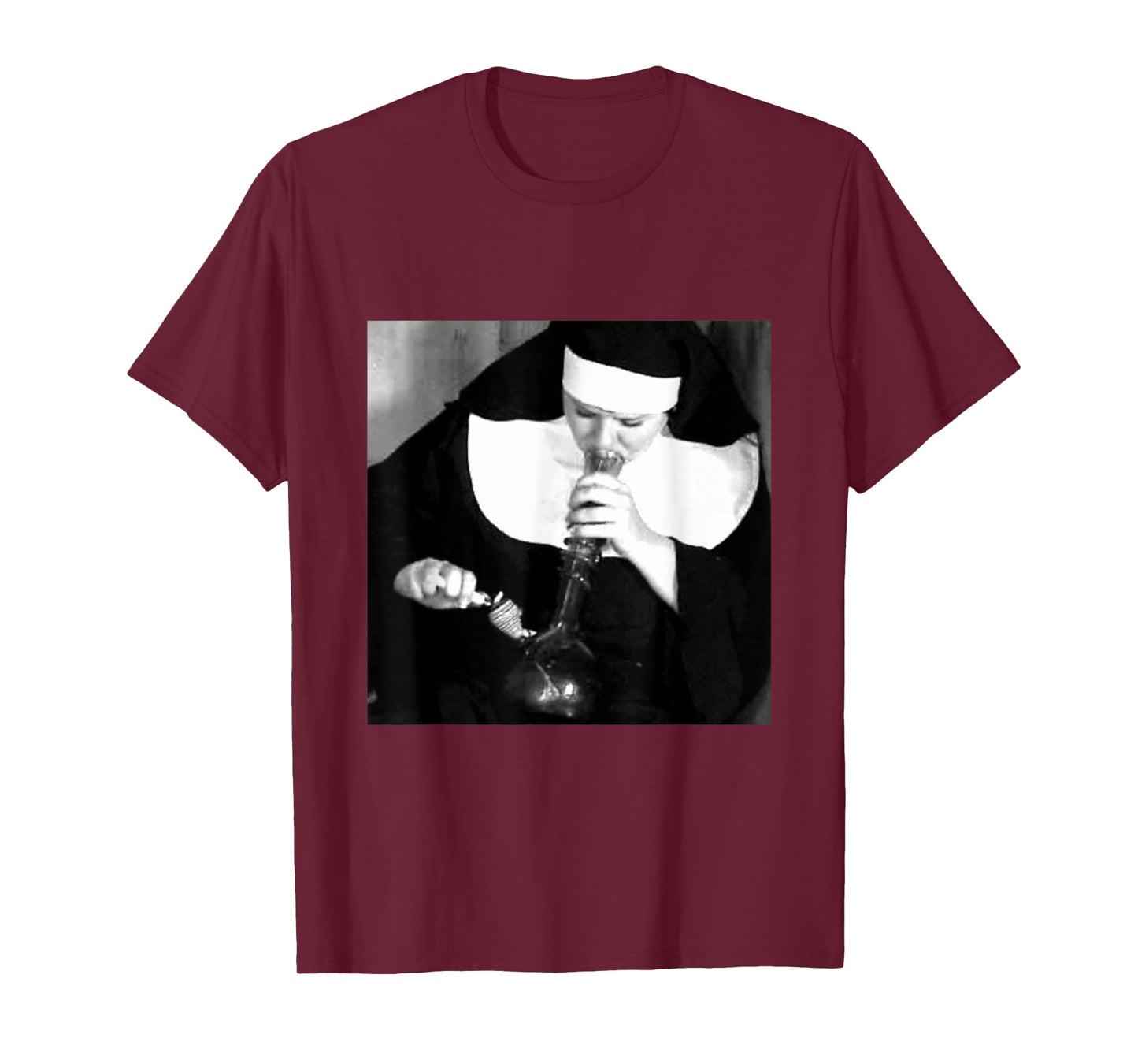Funny Nun smoking a bong, funny t-shirt nuns smoking T-Shirt