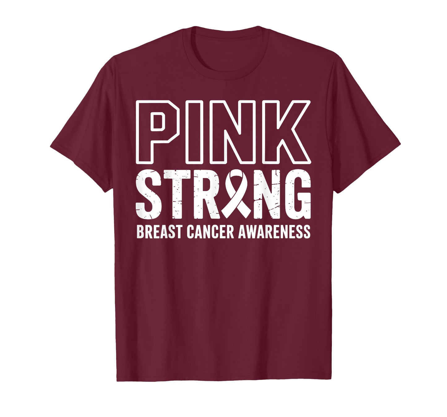 Pink Strong Breast Cancer Awareness Warrior Survivor Support T-Shirt