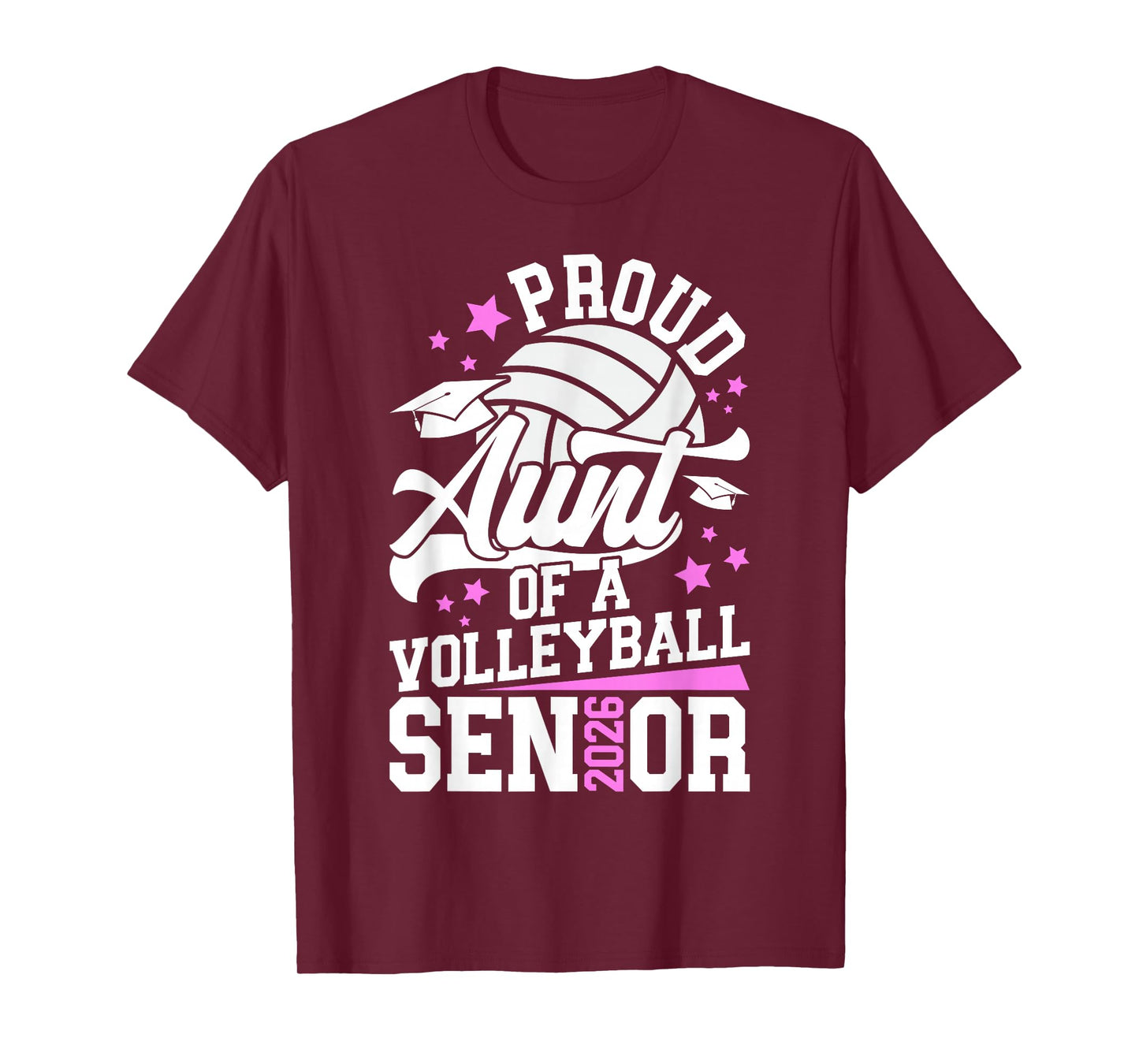 Proud Aunt of A Volleyball Senior Aunt 2026 T-Shirt