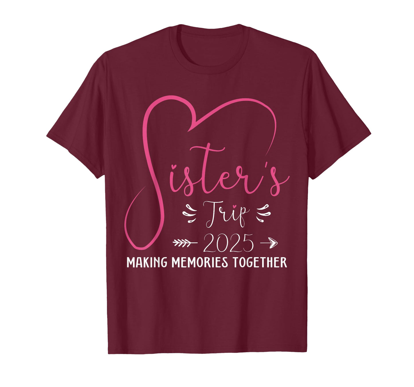 Sisters Trip 2025 Shirt Girls Road Trip 2025 Matching Family T-Shirt