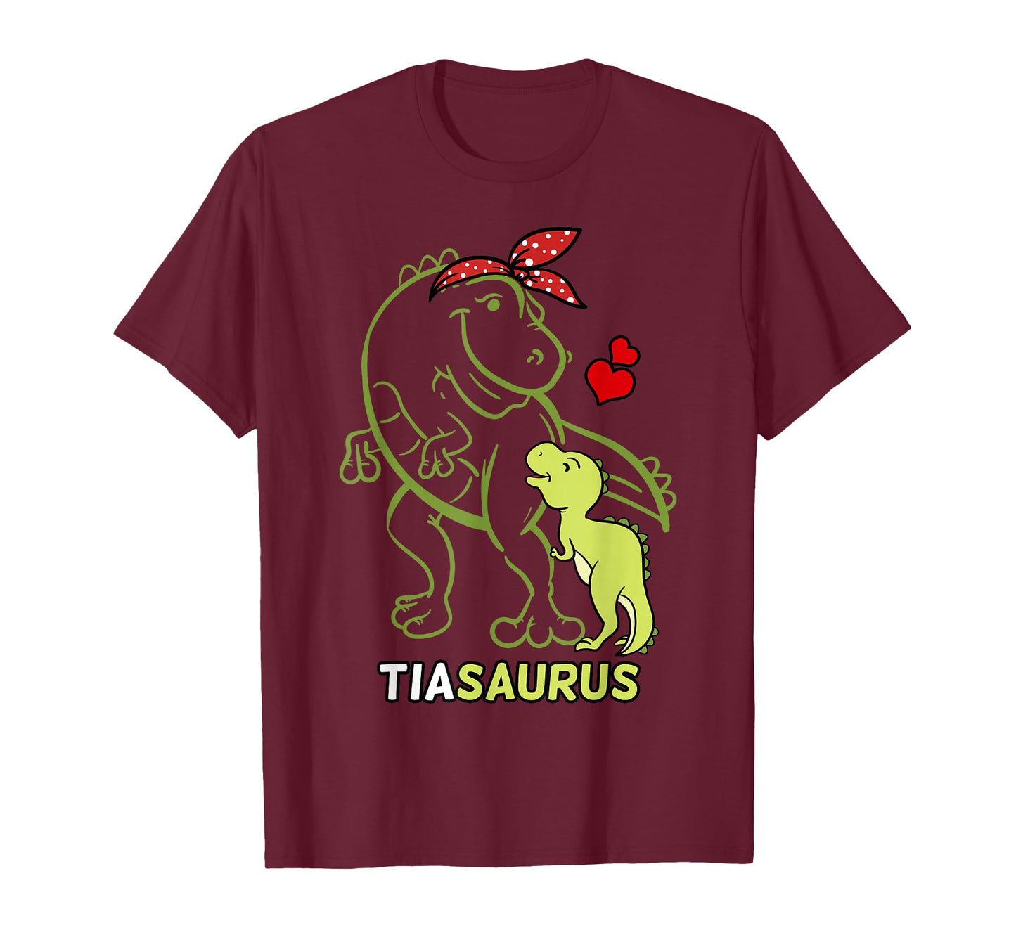 Tiasaurus Tia Tyrannosaurus Dinosaur Baby Auntie T-Shirt
