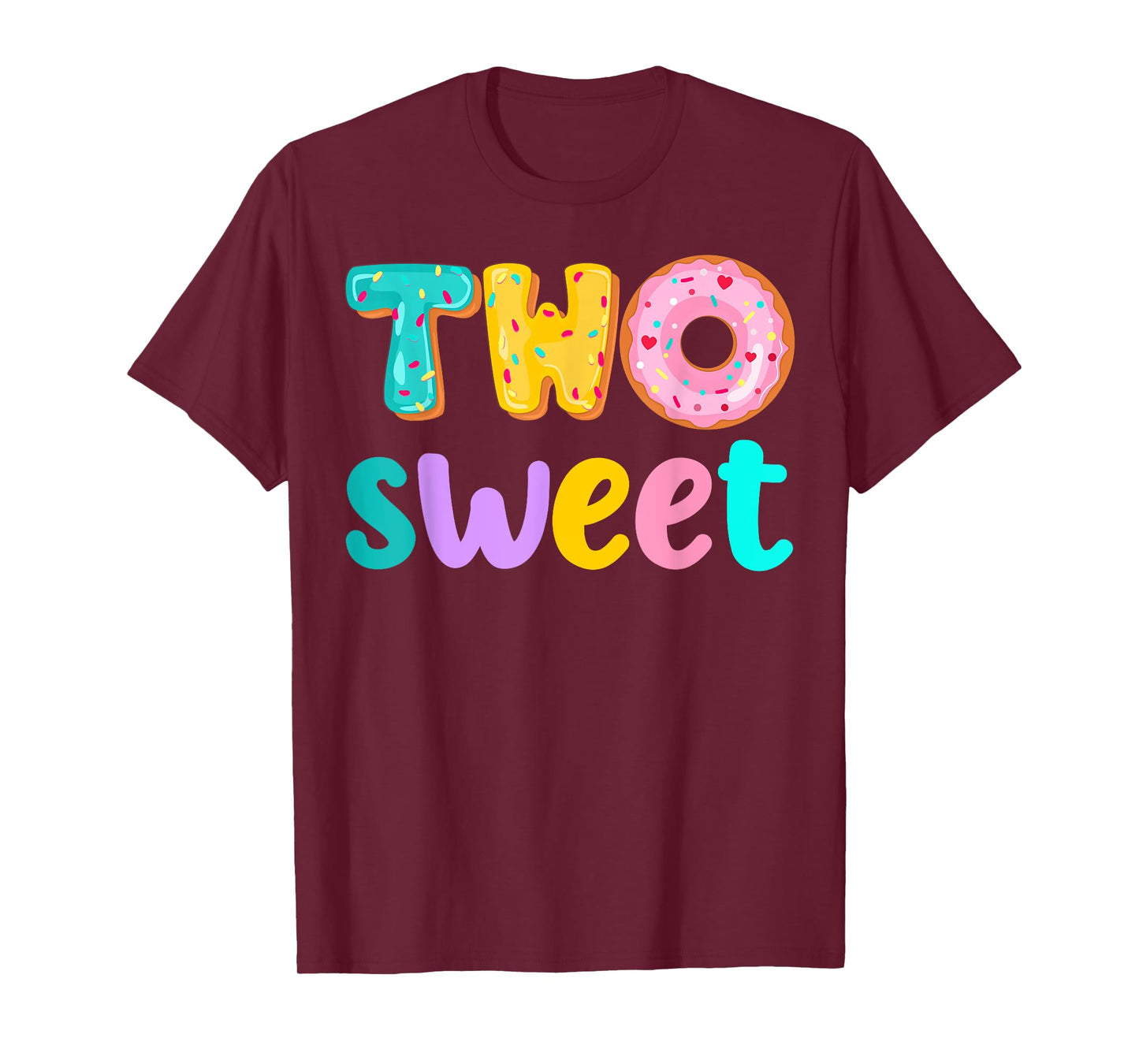 Two Sweet Birthday Girl Donut Birthday Party Theme Family 2 T-Shirt