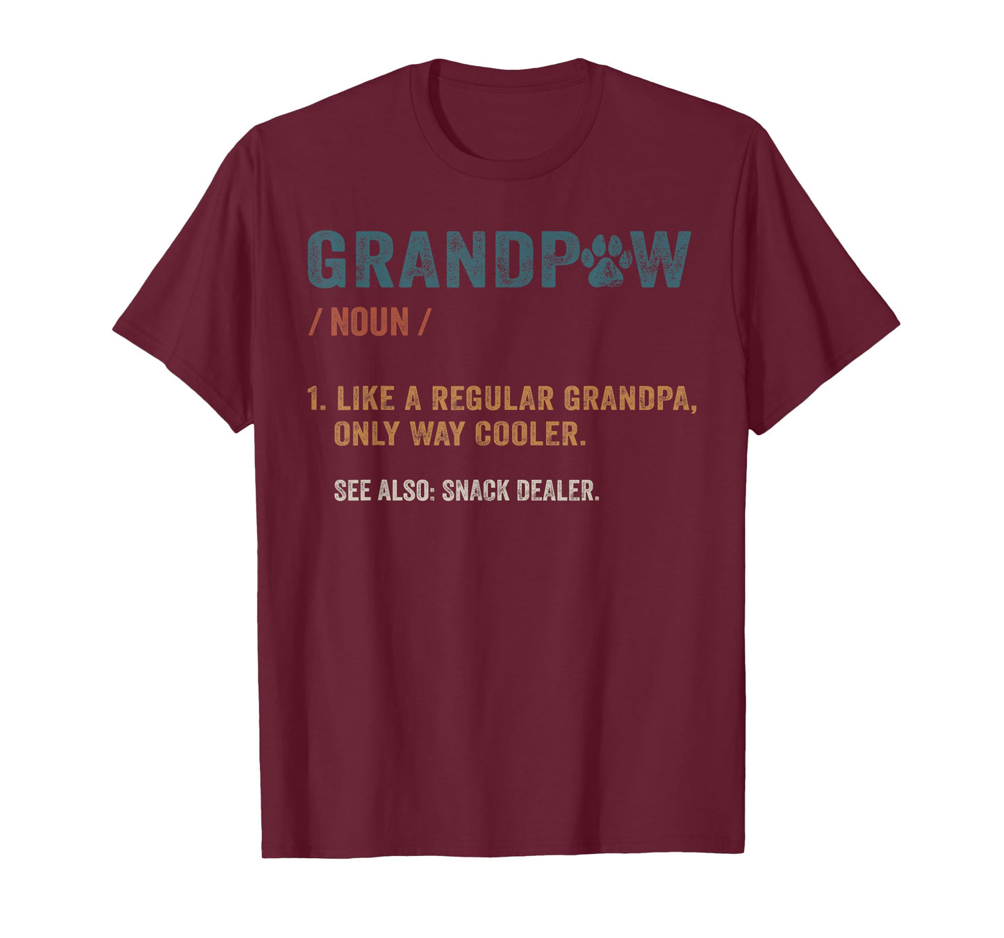 Grandpaw Definition Dog Grandpa Funny Father's Day Men T-Shirt