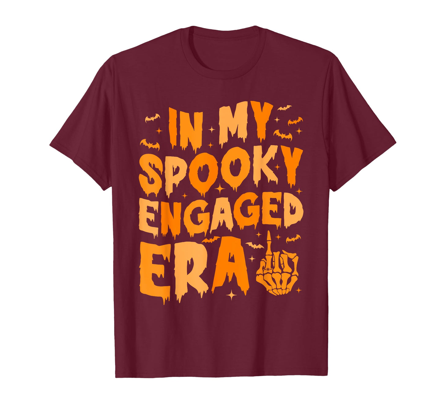 In My Spooky Engaged Era Gothic Engagement Party T-Shirt