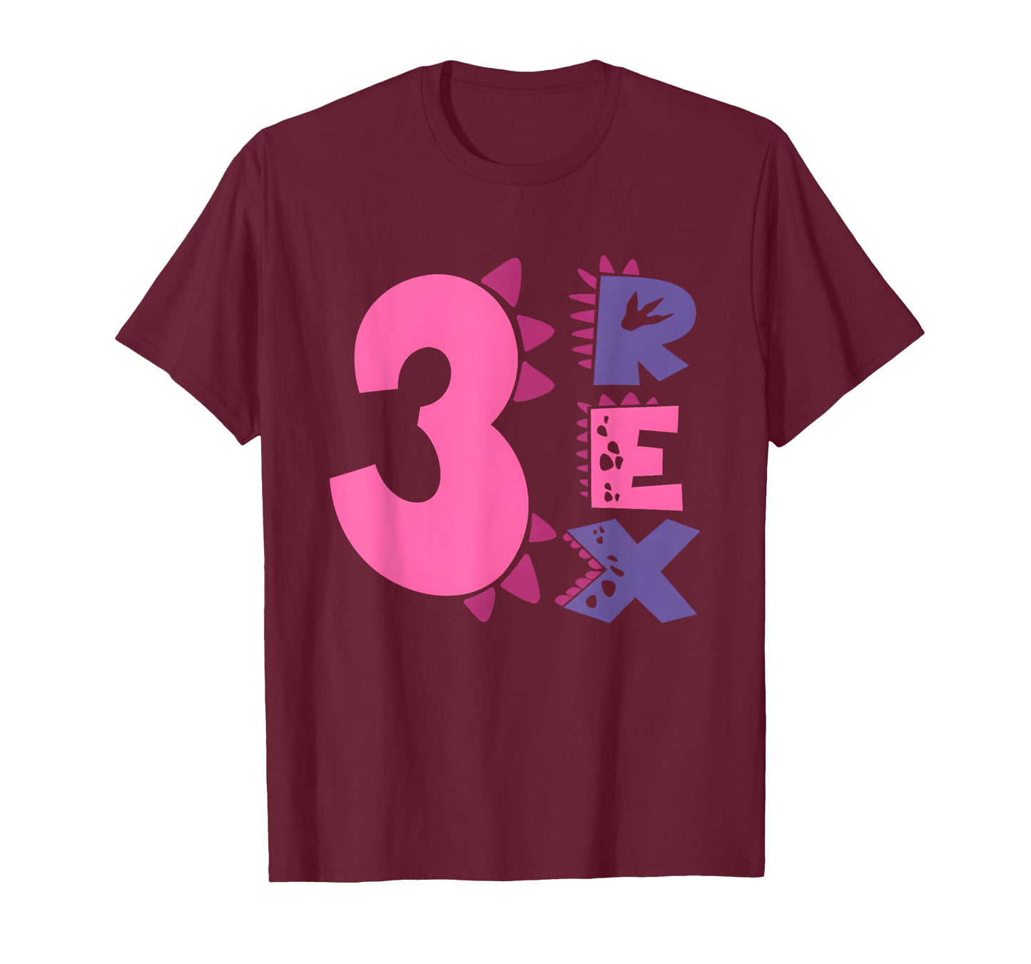 Three Rex Birthday Girl 3rd Birthday Party Family Matching T-Shirt