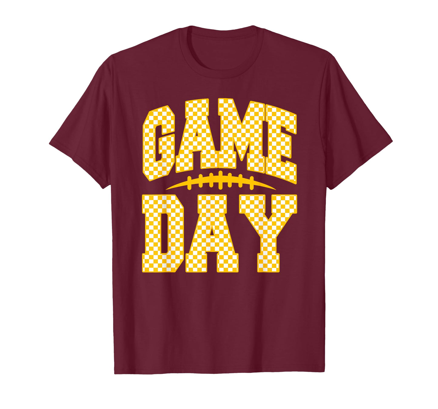 Game Day Football Season Football Mama Girl Black Gold Vibes T-Shirt