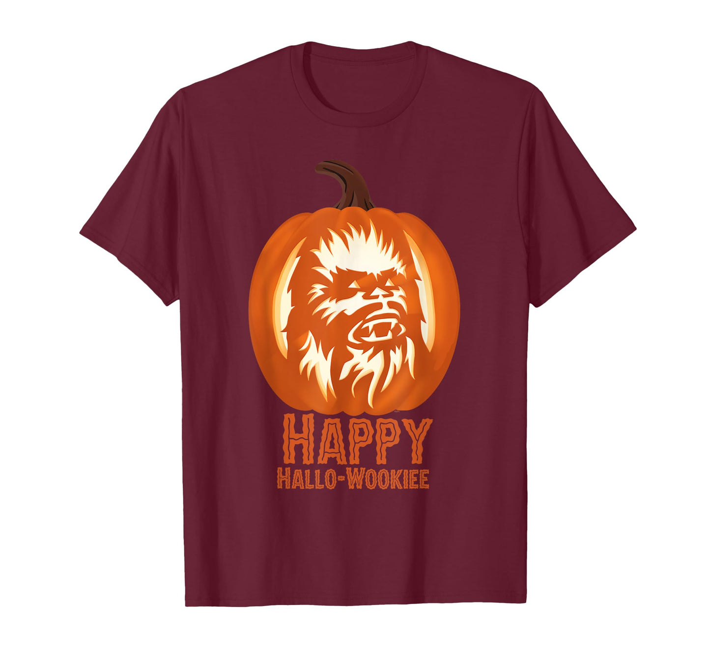 Star Wars Halloween "Happy Hallo-Wookiee" Chewbacca Pumpkin T-Shirt