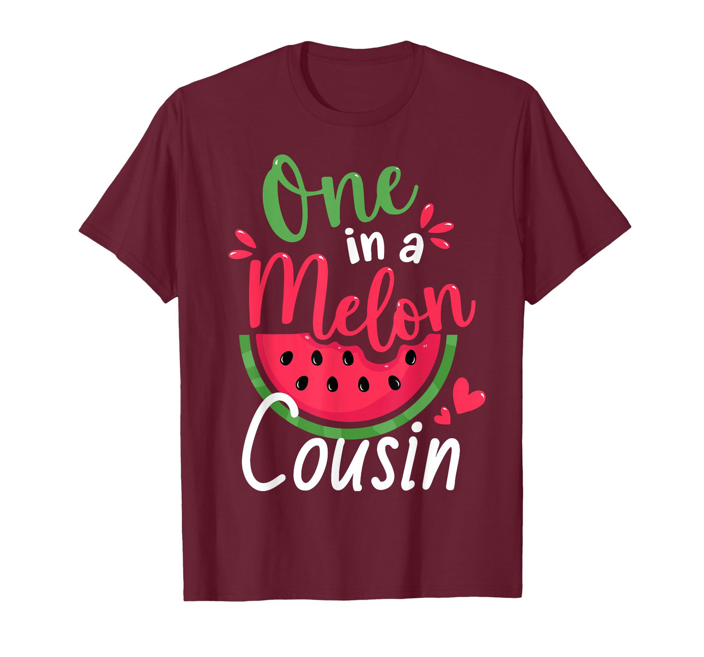 One in a Melon Cousin 1st Birthday Summer Family Matching T-Shirt