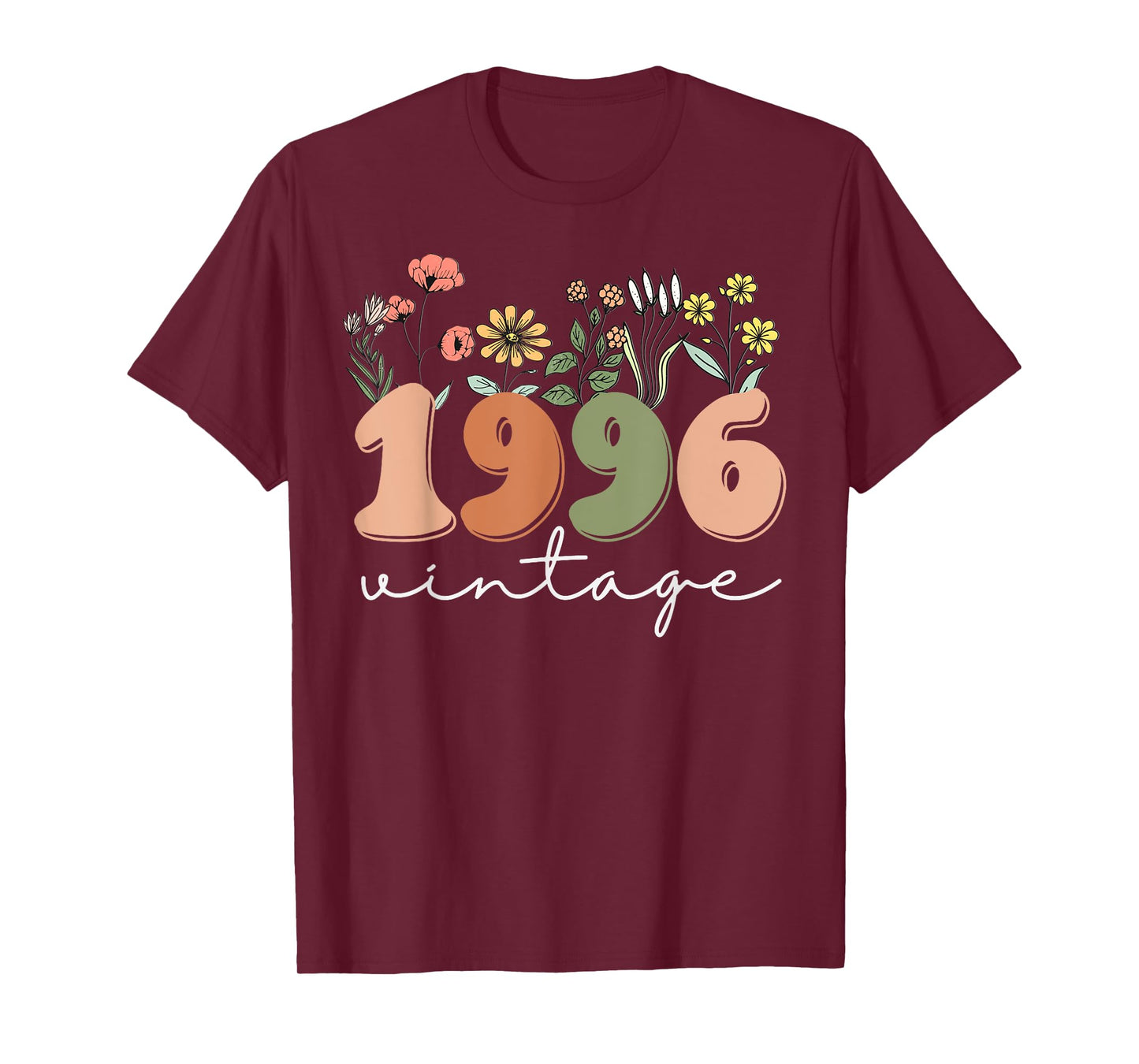 30 Years Old Vintage 1996 30th Birthday Tee Wildflower Women T-Shirt