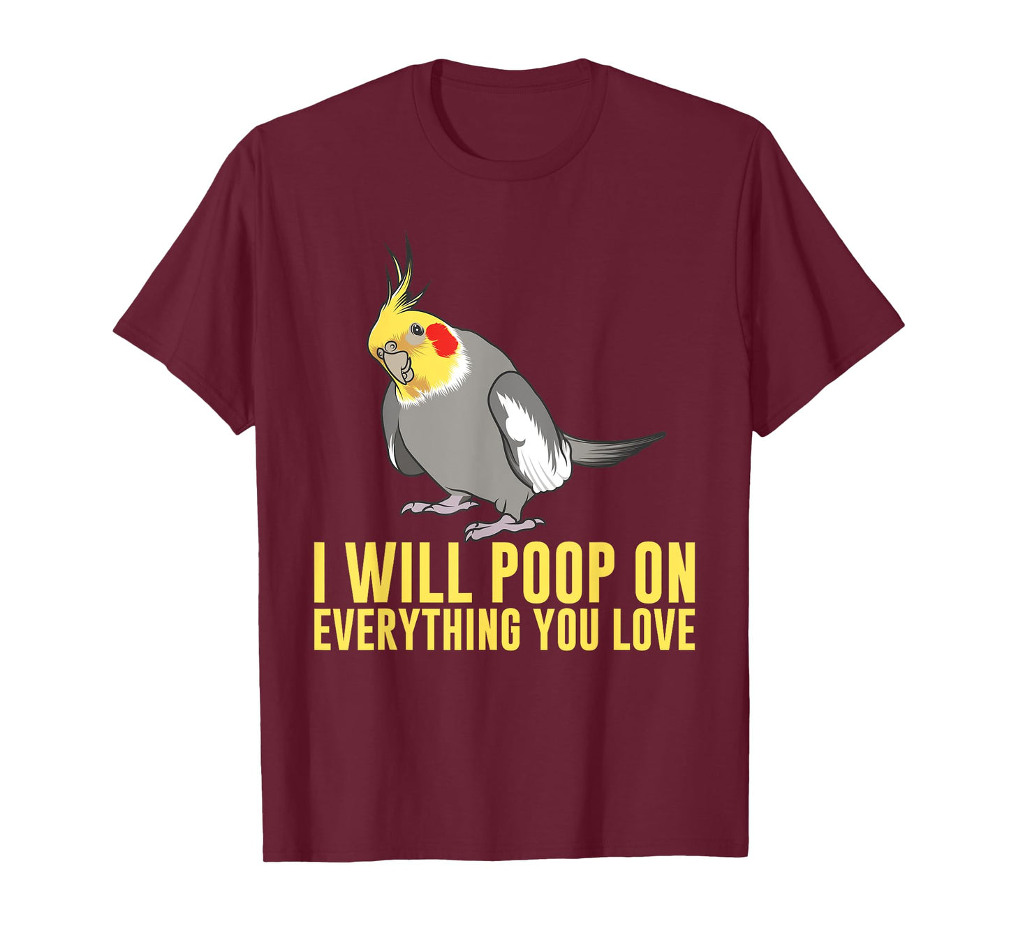 Cool Cockatiel Design For Men Women Cockatoo Cockatiel Lover T-Shirt