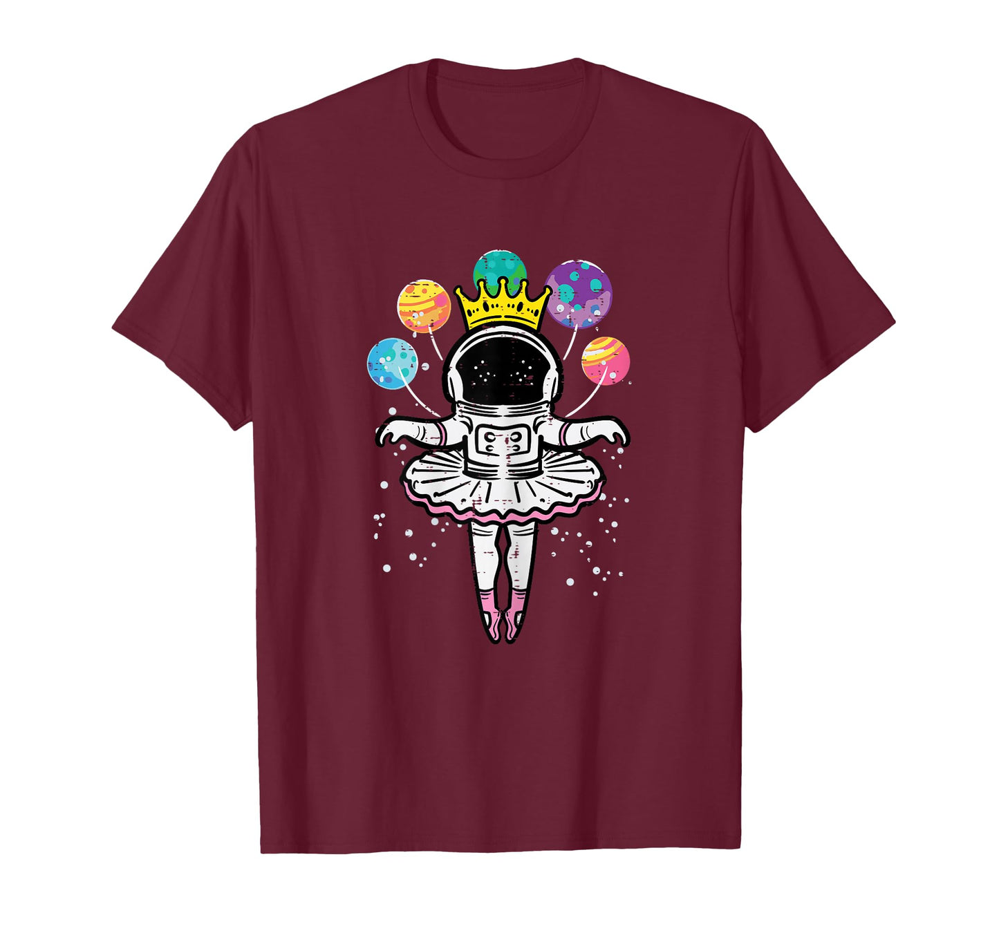 Astronaut Ballerina Space Ballet Women Girls Kids Toddler T-Shirt