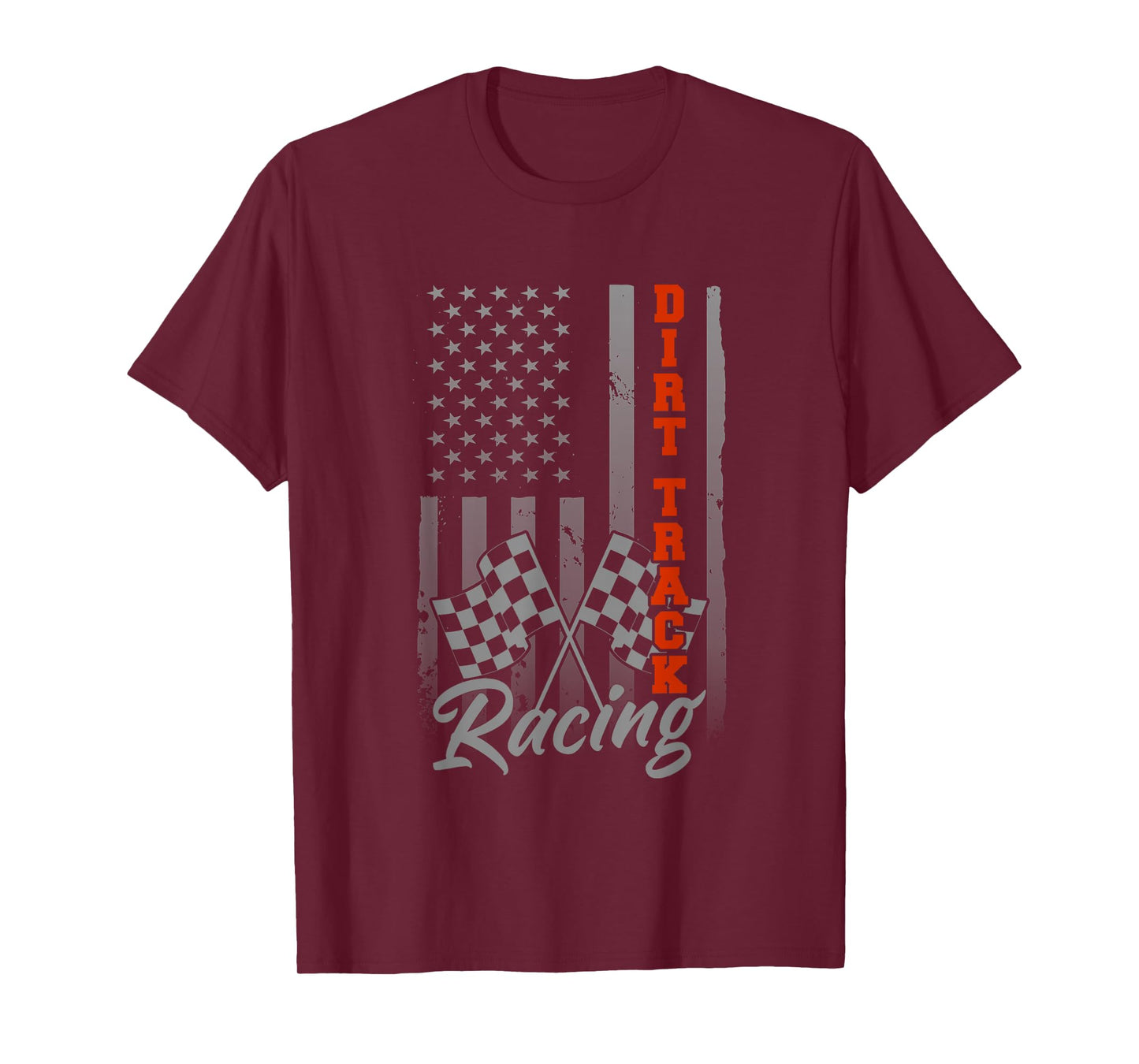 American Flag Racing Race Car USA Family Matching Pit Crew T-Shirt
