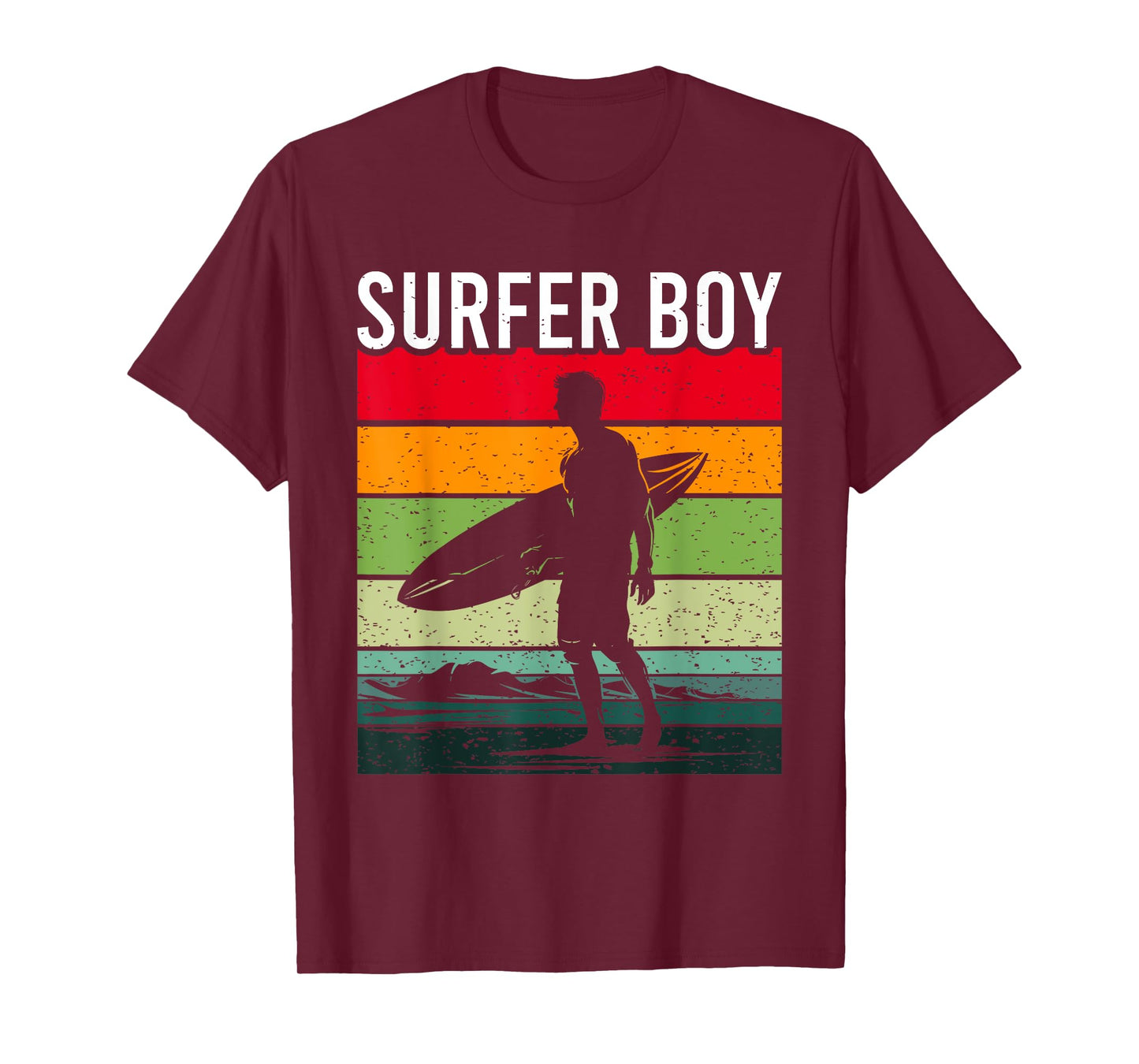 Surfer Boy Surf Illustration / Surf Boy Throwback T-Shirt