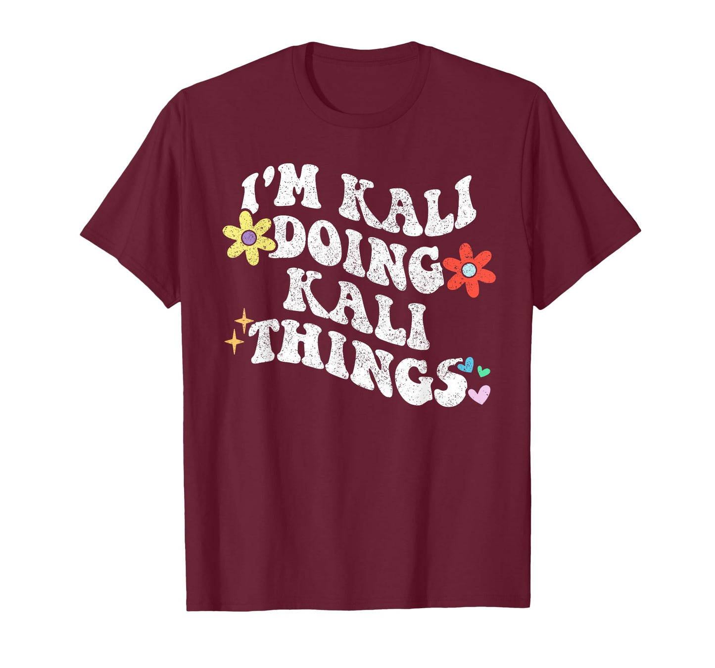 Retro Groovy Im KALI Doing KALI Things Funny Mother's Day T-Shirt