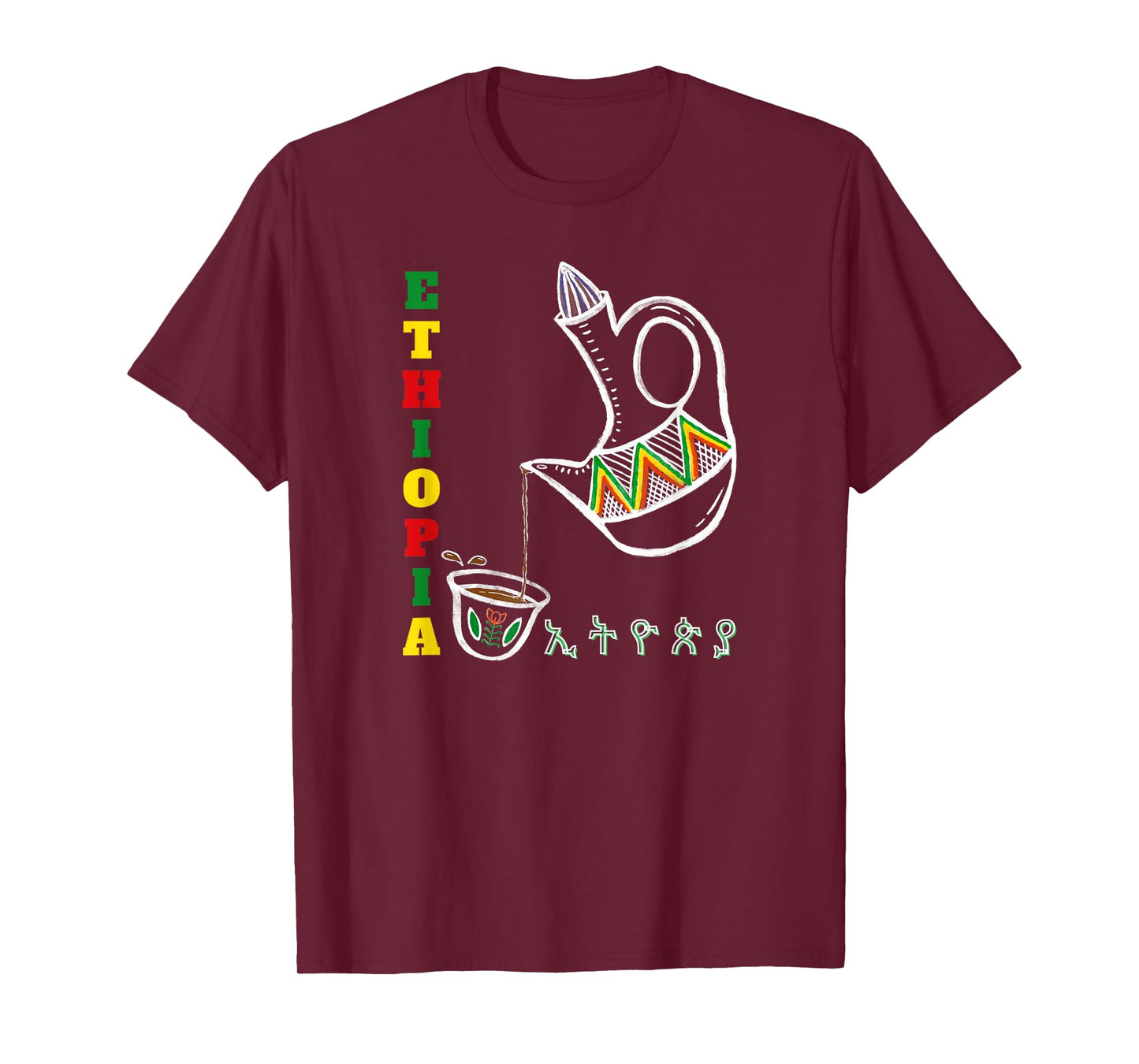 Ethiopian Coffee Ethiopian Traditional Buna Ethiopian Jebena T-Shirt