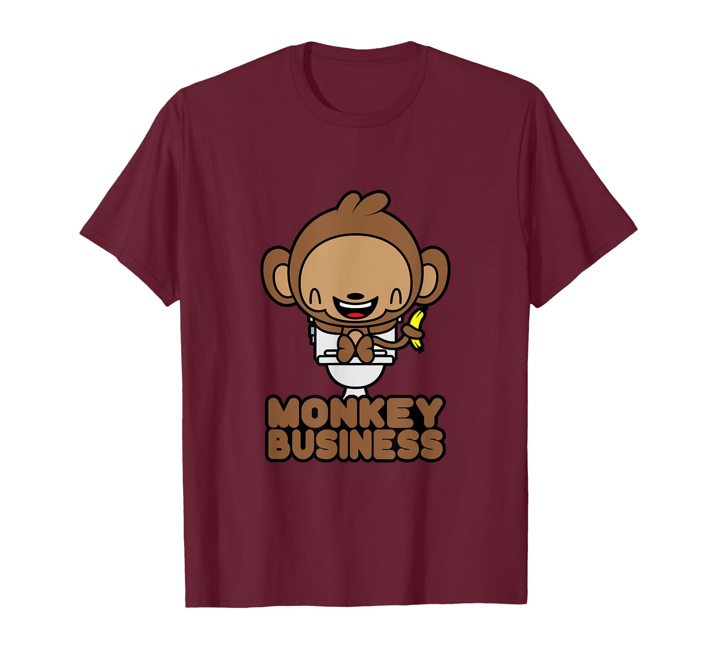 Potty Training Shirt Cute Toddler Monkey Business Toilet T-Shirt