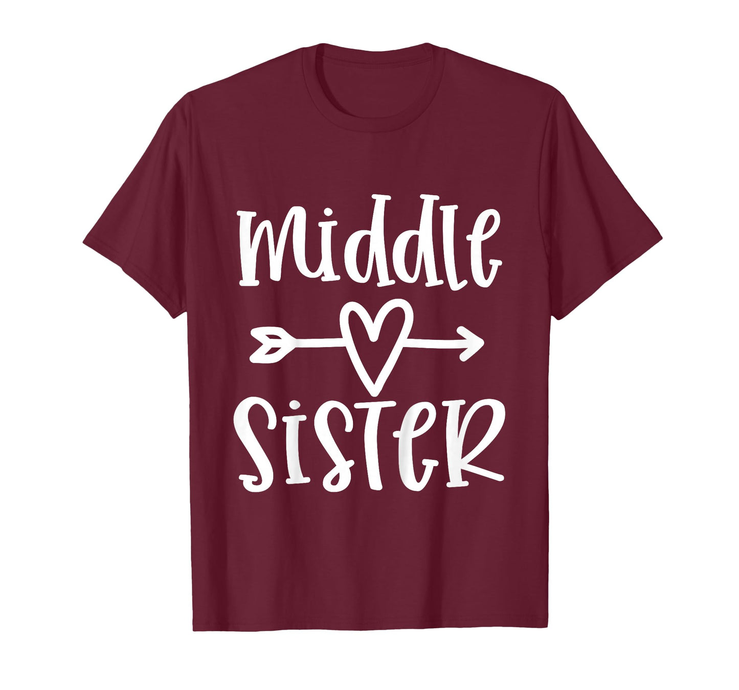 Middle Sister for Girls and Toddler Baby Announcement T-Shirt