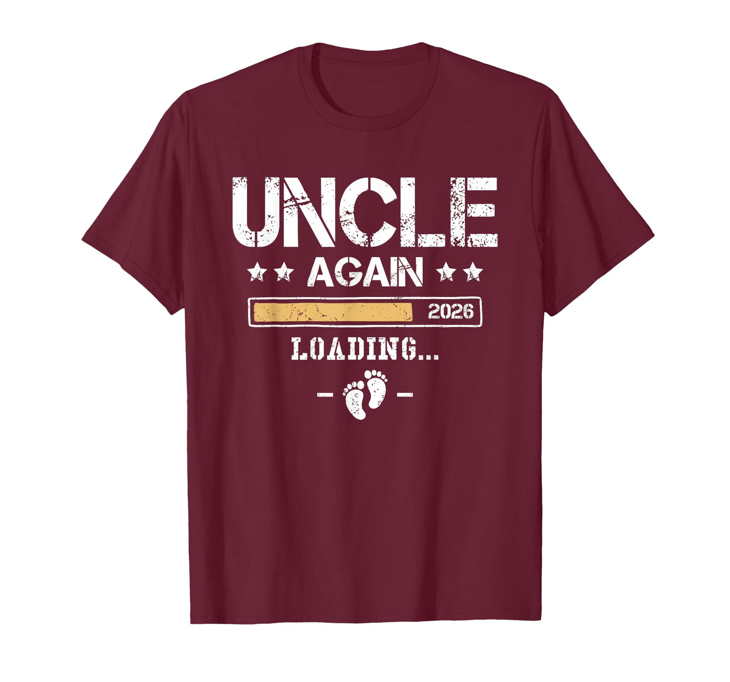 Uncle Again 2026 - Second Baby Funny Pregnancy Announcement T-Shirt