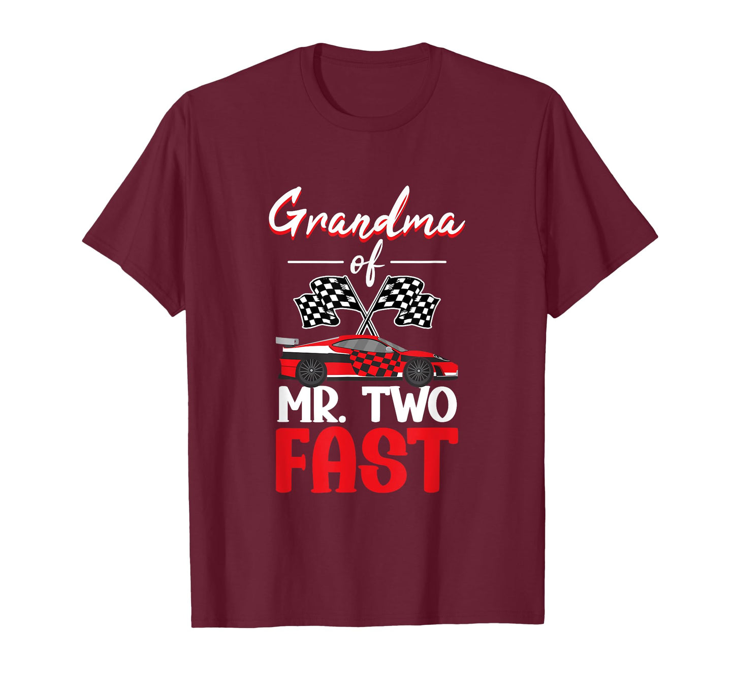 Grandma Of Mr. Two Fast - Two Fast 2 Curious 2nd Birthday T-Shirt